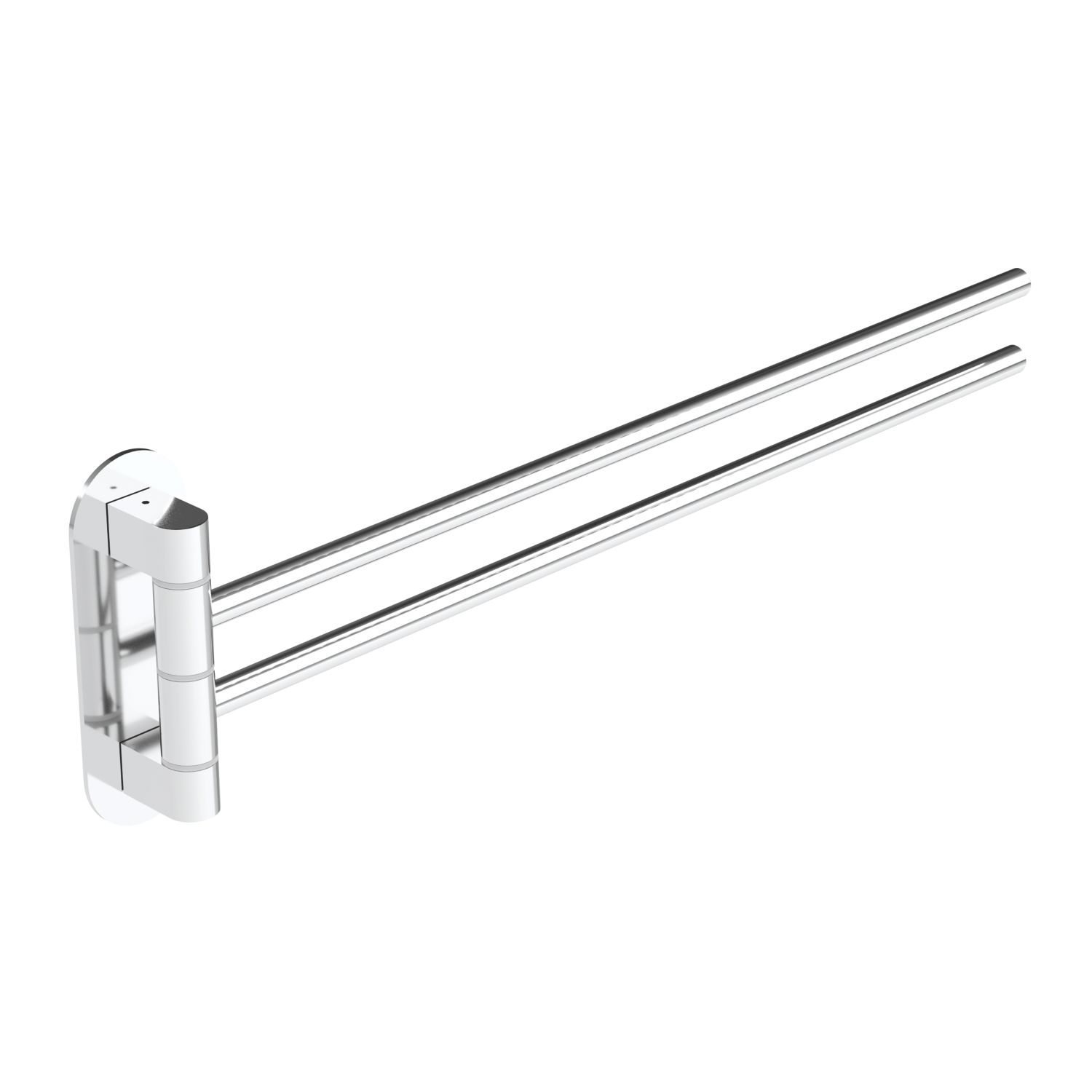 Swirl Caldew Bathroom Towel Rail Chrome 391mm x 40mm x 115mm (757YT)
