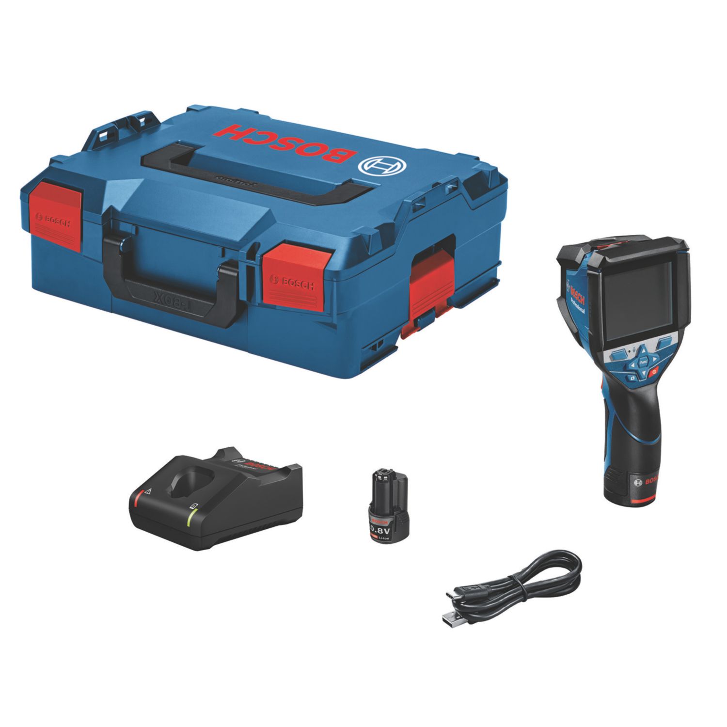 Bosch GTC 600 C 12V 1 x 2Ah Li-Ion Coolpack Thermal Imaging Camera 3.5" Colour Screen (759JM)