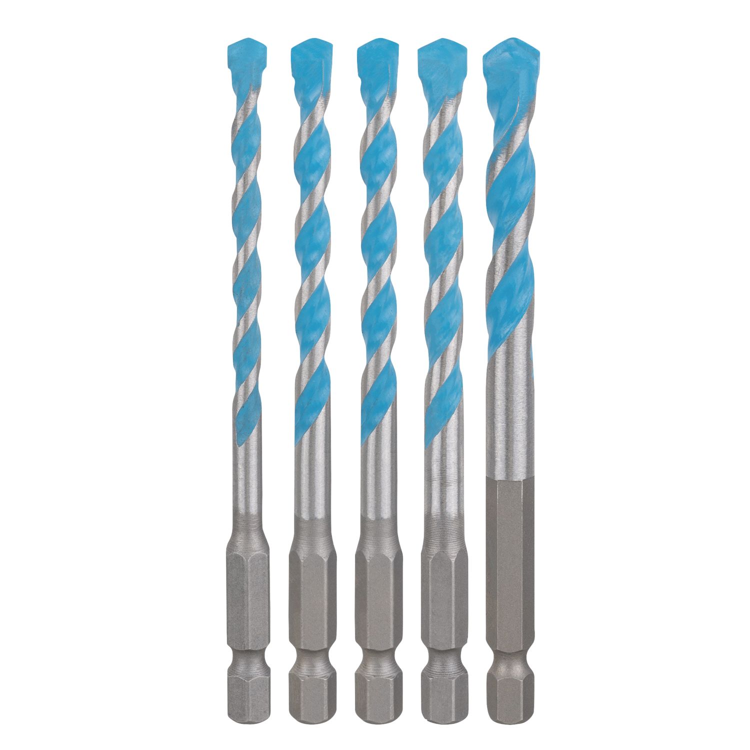 Bosch Expert Hex Shank Multi-Material Drill Bits 5 Piece Set (759KY)