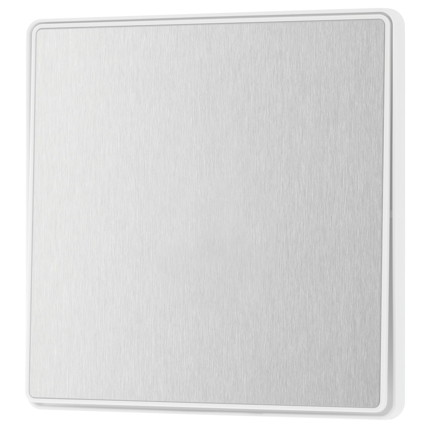 British General Evolve 20A 16AX 1-Gang 2-Way Light Switch Brushed Steel (762CH)