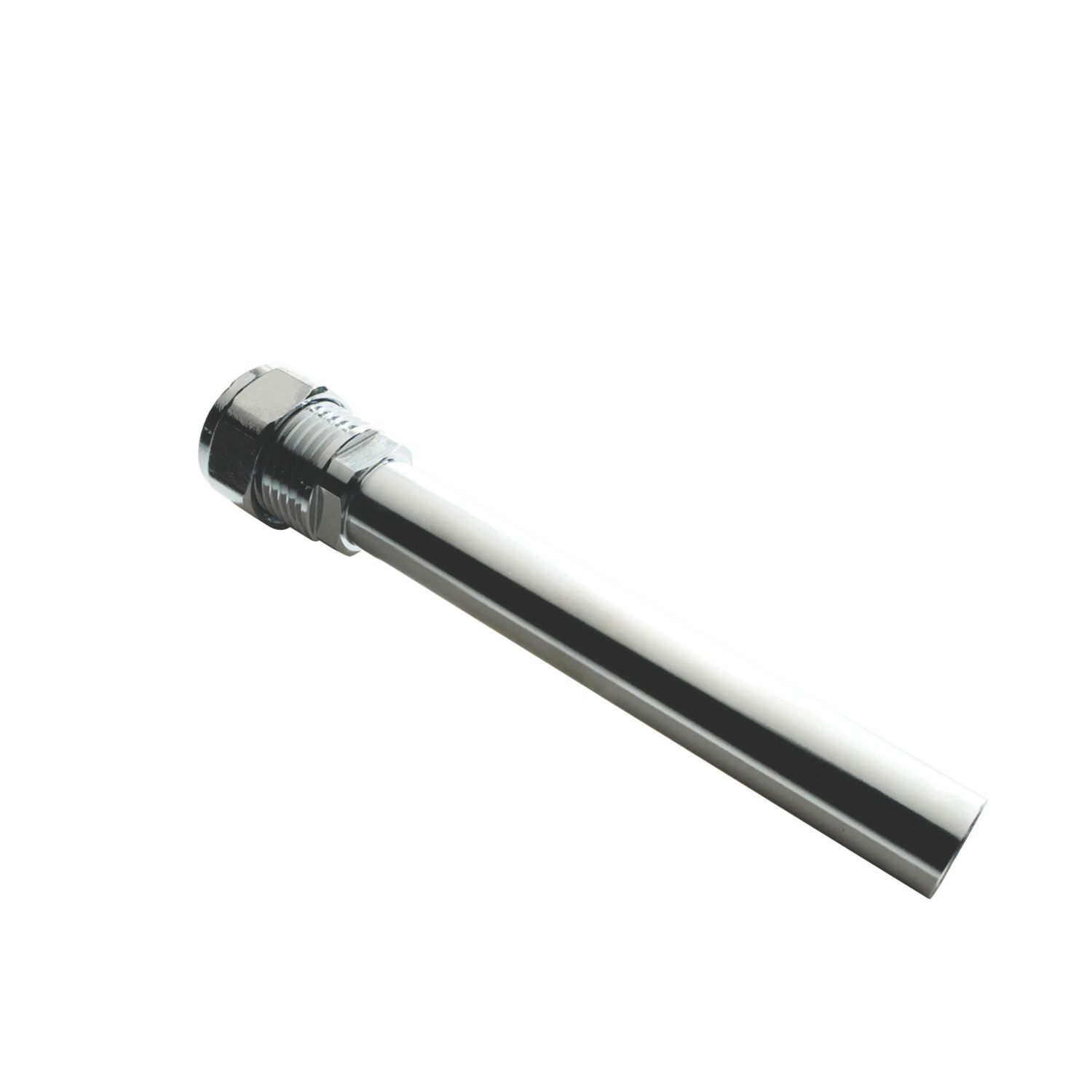 Flomasta 1/2" BSP Male Taper x 15mm Compression 121mm Chrome Radiator Valve Extender (762FW)