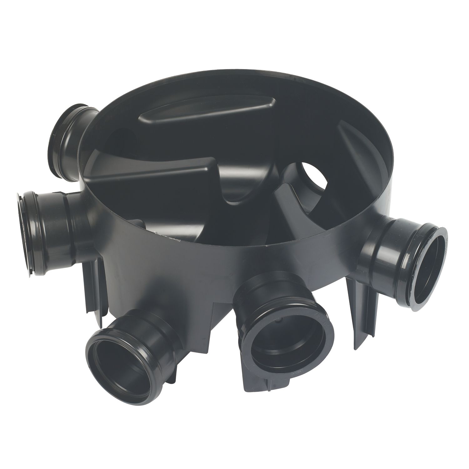 FloPlast Push-Fit 5-Inlet Fixed Inspection Chamber Base 450mm (76369)