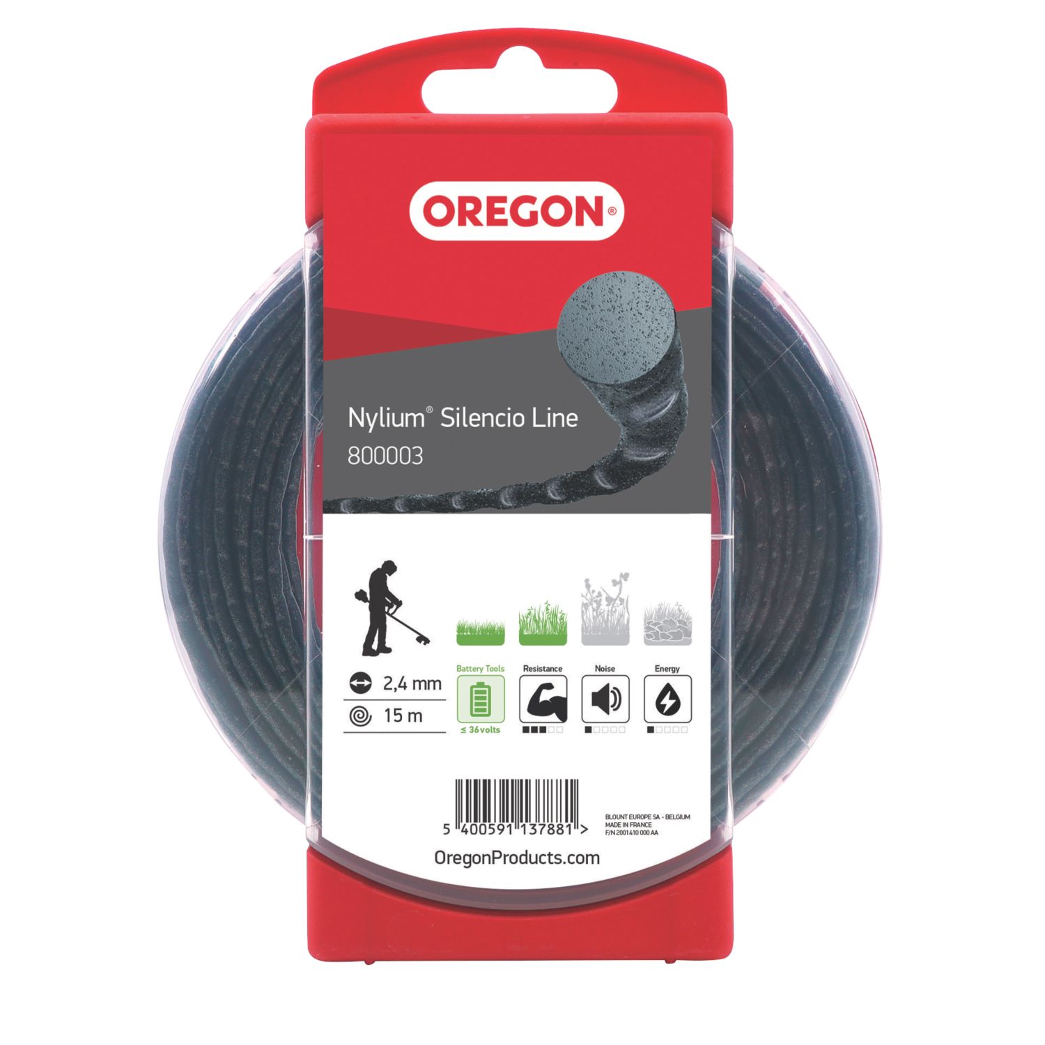 Oregon Nylium Silencio Trimmer Line 2.4mm x 15m (763JP)