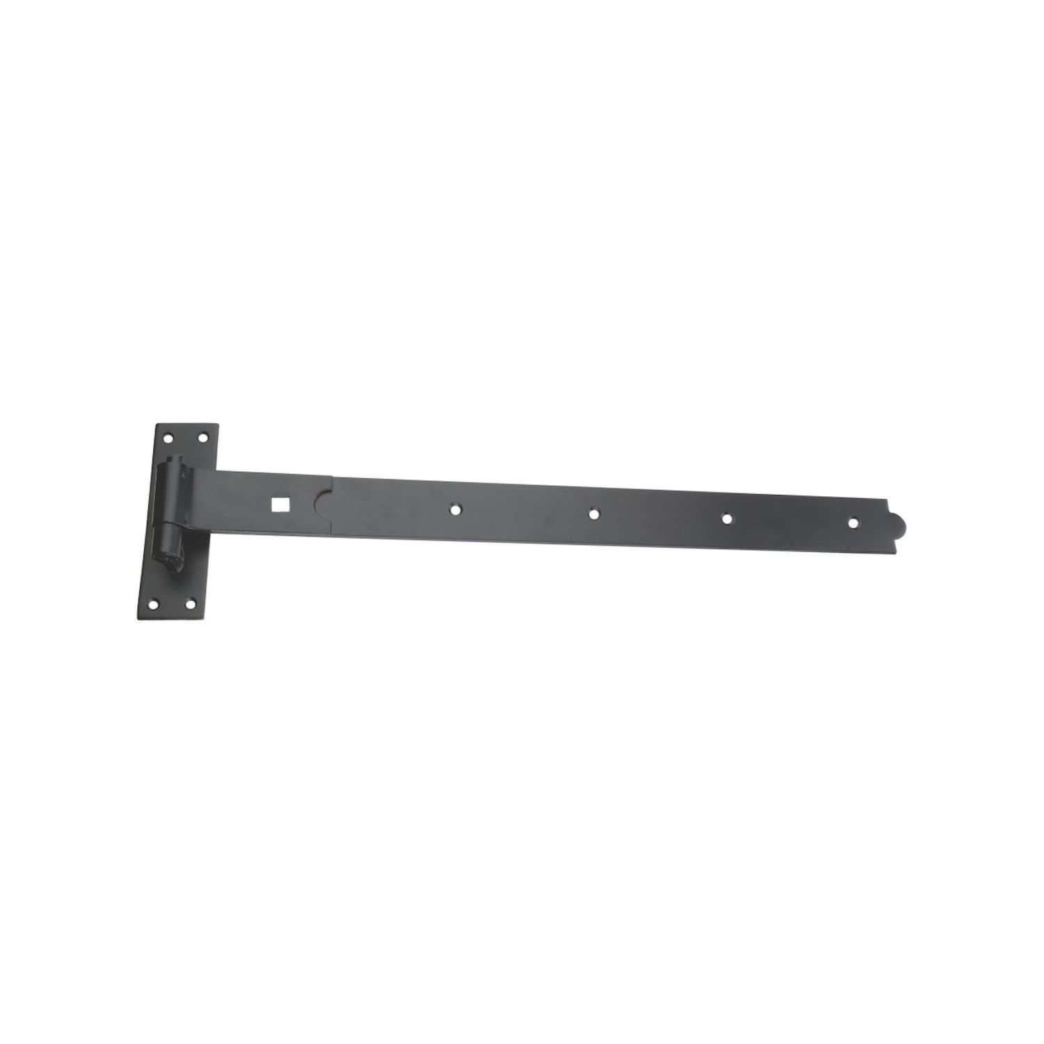 Smith & Locke Black Powder-Coated Straight Gate Hinge Hook & Band 165mm x 612mm x 51.5mm (7646J)