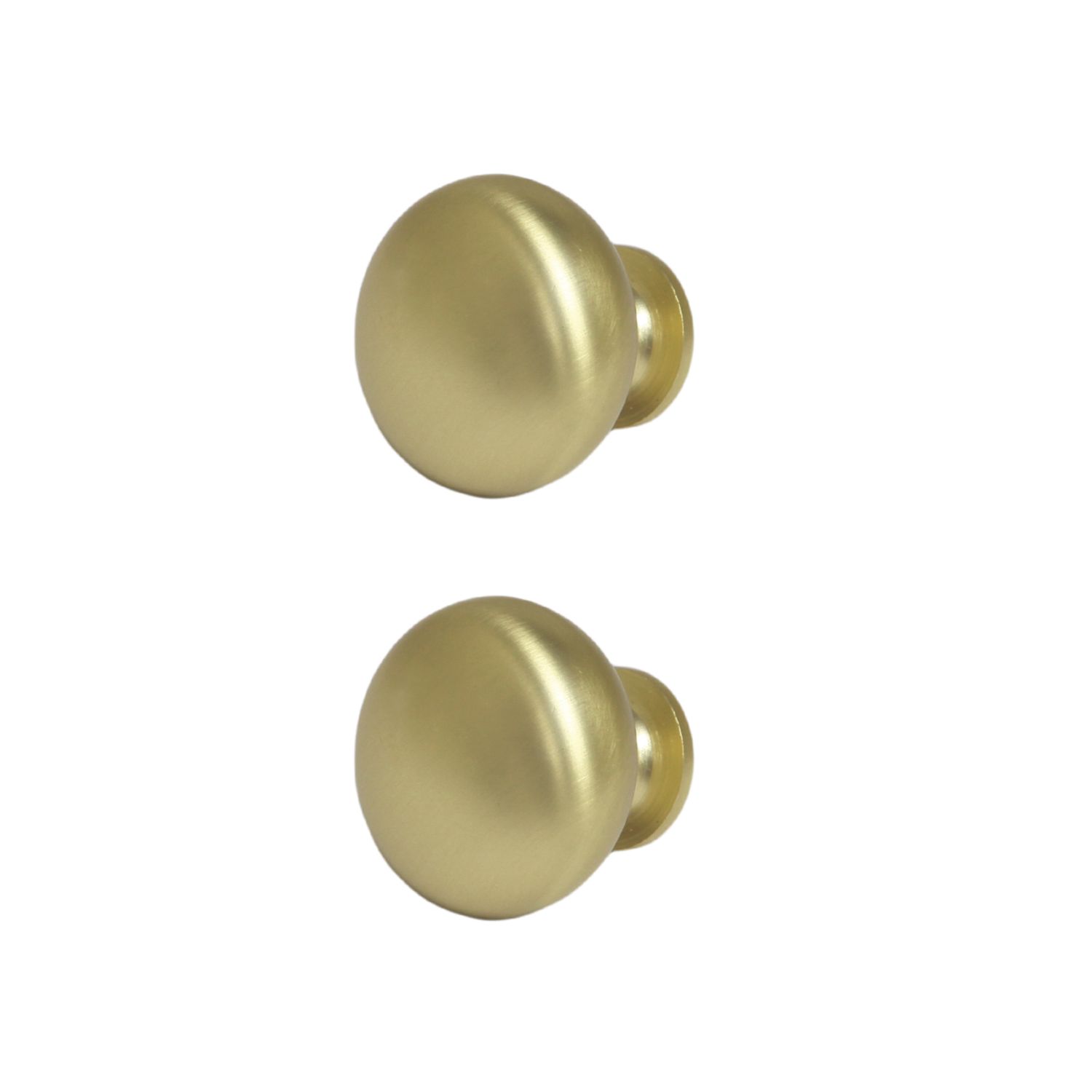 Essentials Chervil Round Cabinet Knob Brushed Brass 32mm 2 Pieces (765AA)