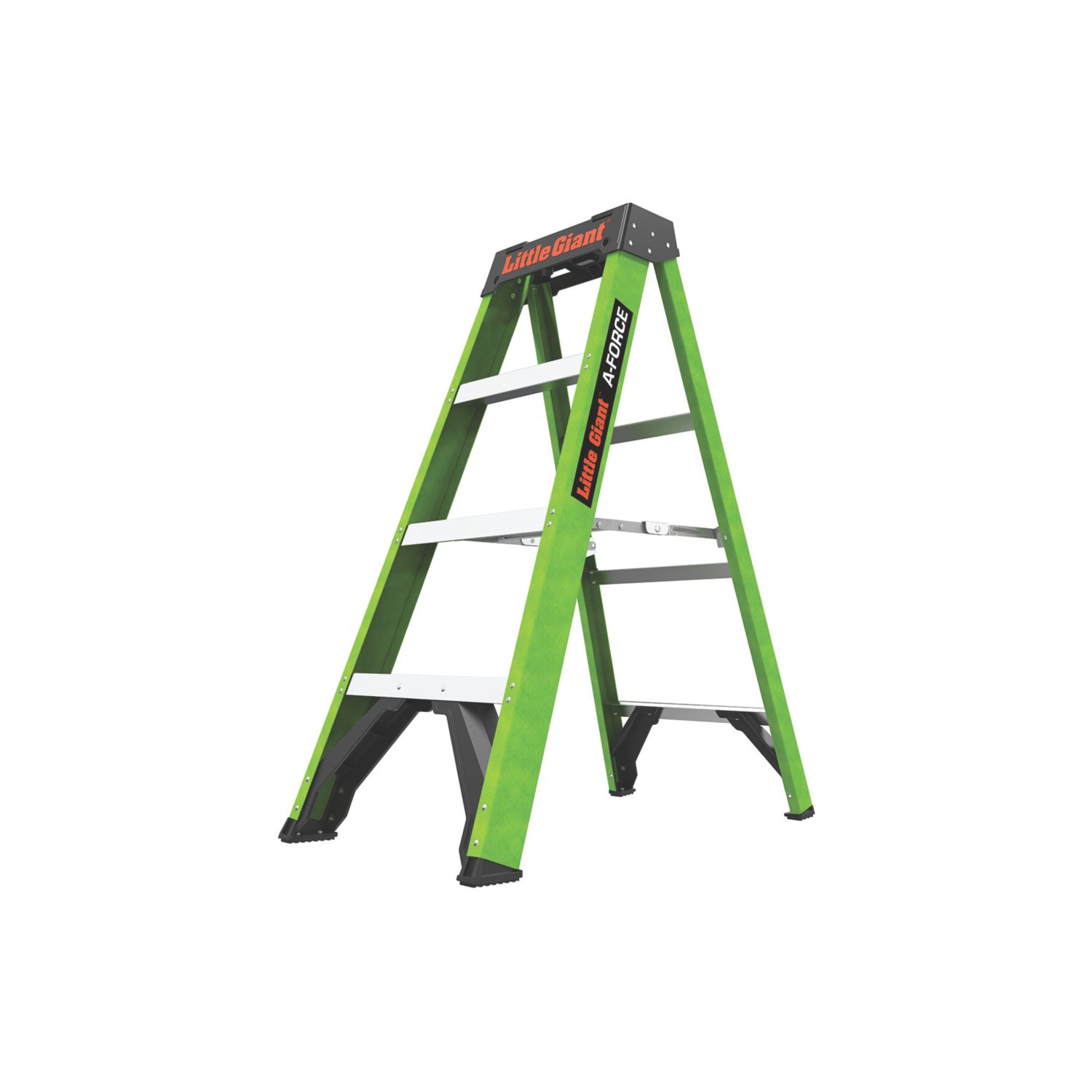 Little Giant Fibreglass 1.14m 4 Step Swingback A Frame Step Ladder (765CR)