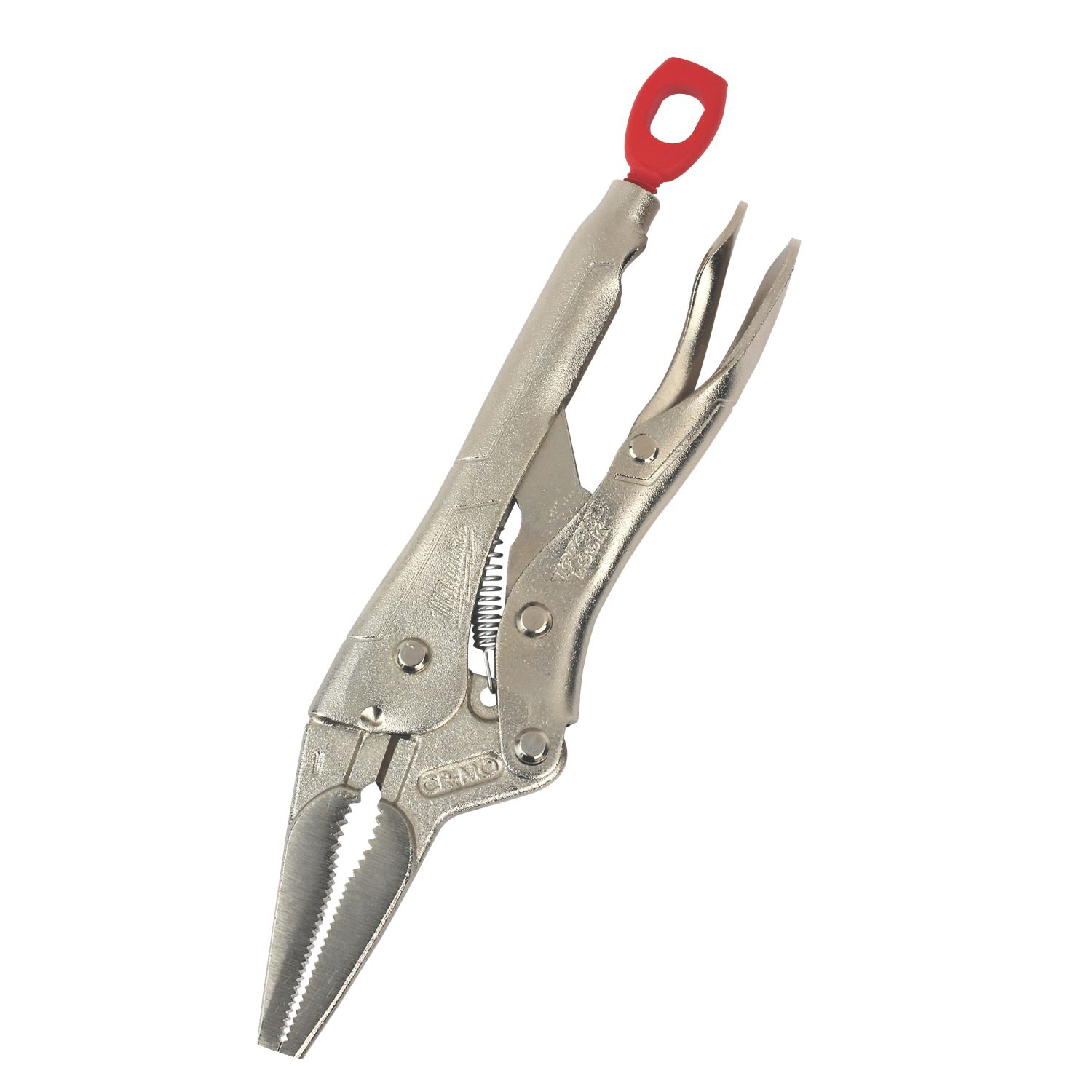 Milwaukee Flat Jaw Long Nose Locking Pliers 6" (150mm) (765TF)