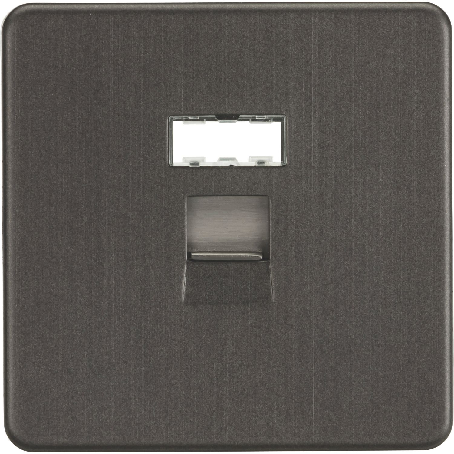 Knightsbridge 1-Gang RJ45 Ethernet Socket Smoked Bronze (765TY)