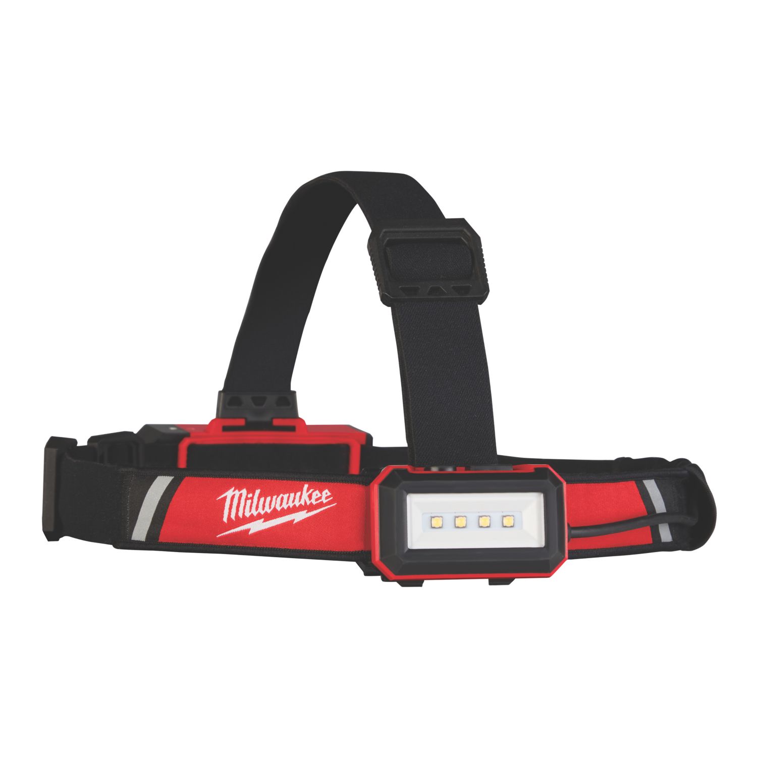 Milwaukee L4 HLRP Rechargeable LED USB Hard Hat Headlamp Red/Black 600lm (766GE)