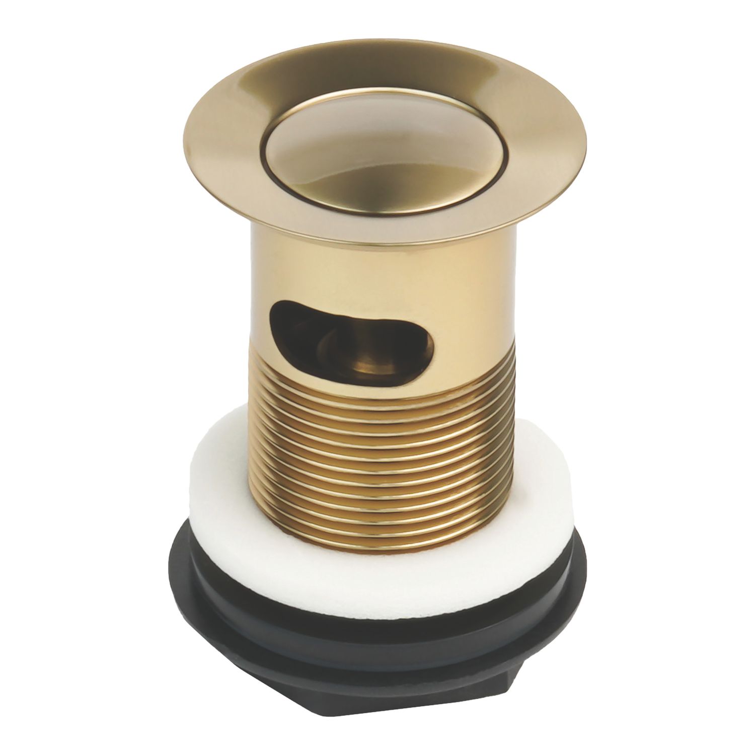 Flomasta Slotted Pop Up Small Basin Waste Brushed Brass 66mm (766YX)
