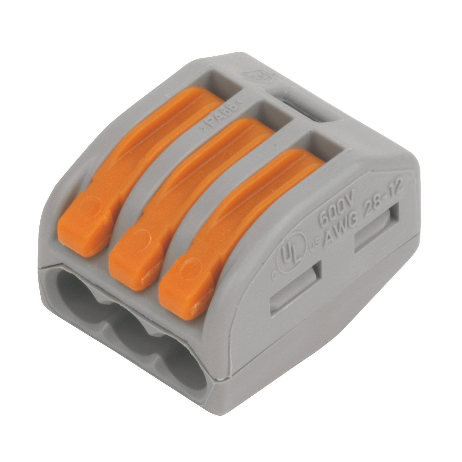 Wago 222-413 32A 3-Way Lever Connectors 50 Pack (76776)