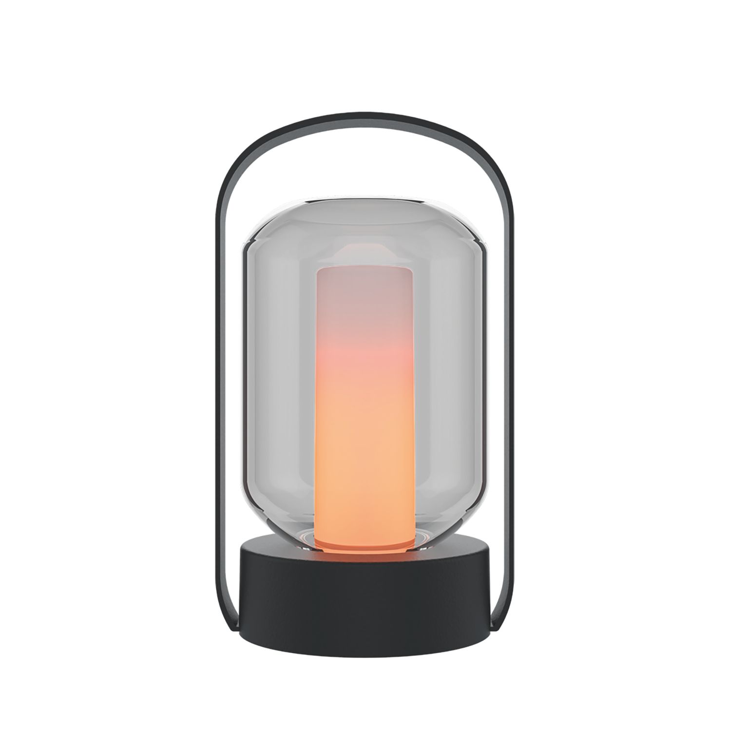 Calex Como Rechargeable LED Outdoor Table Lamp Black 30lm (768CX)