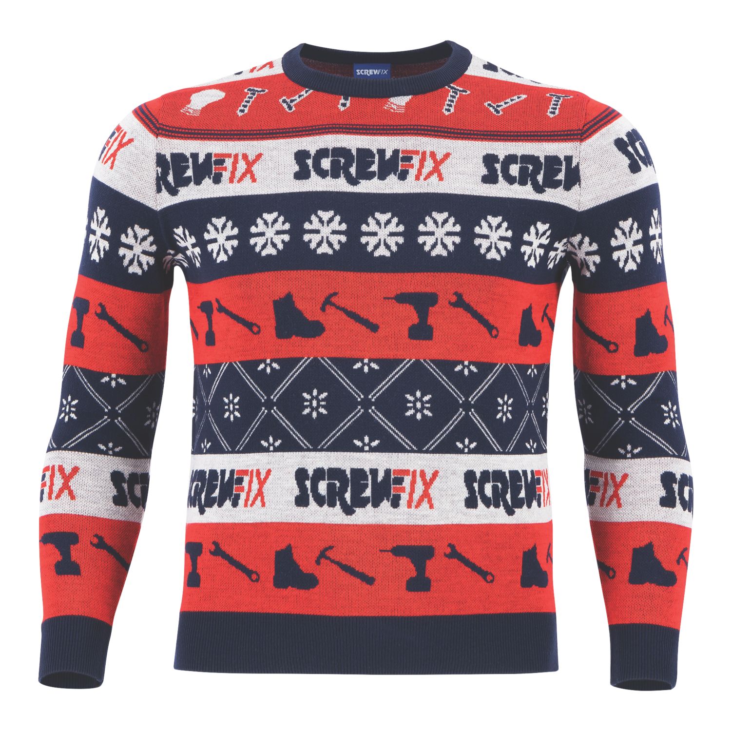 Site Screwfix Christmas Jumper Multi-Coloured Large 45" Chest (768KA)