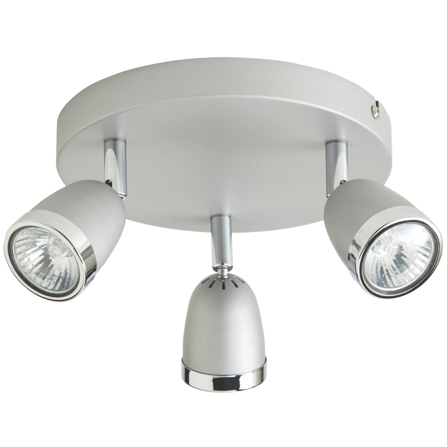 Essentials Apheliotes Round 3-Light Spotlight Silver (7694V)