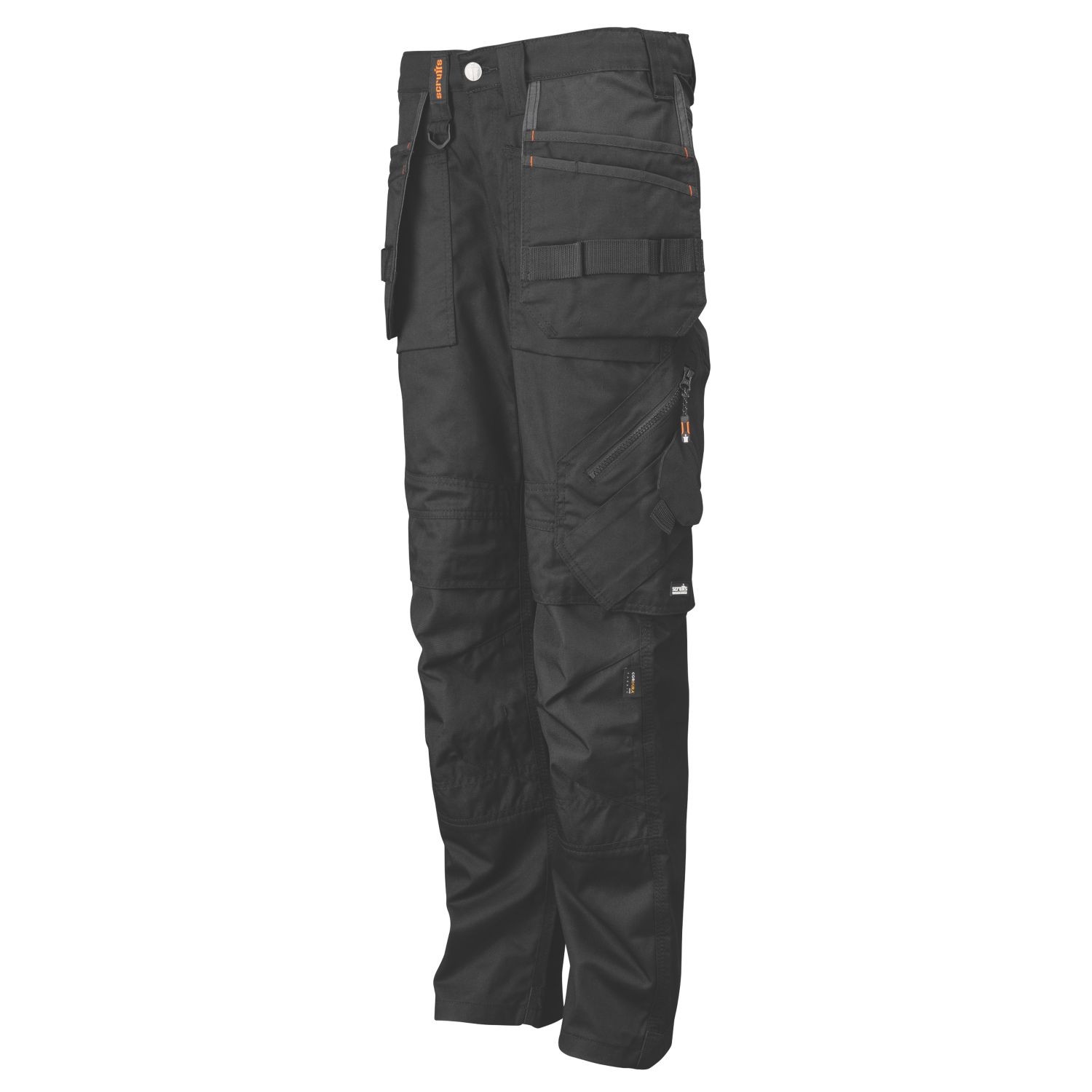 Scruffs Trade Flex Holster Womens Work Trousers Black Size 12 30" L (769KY)