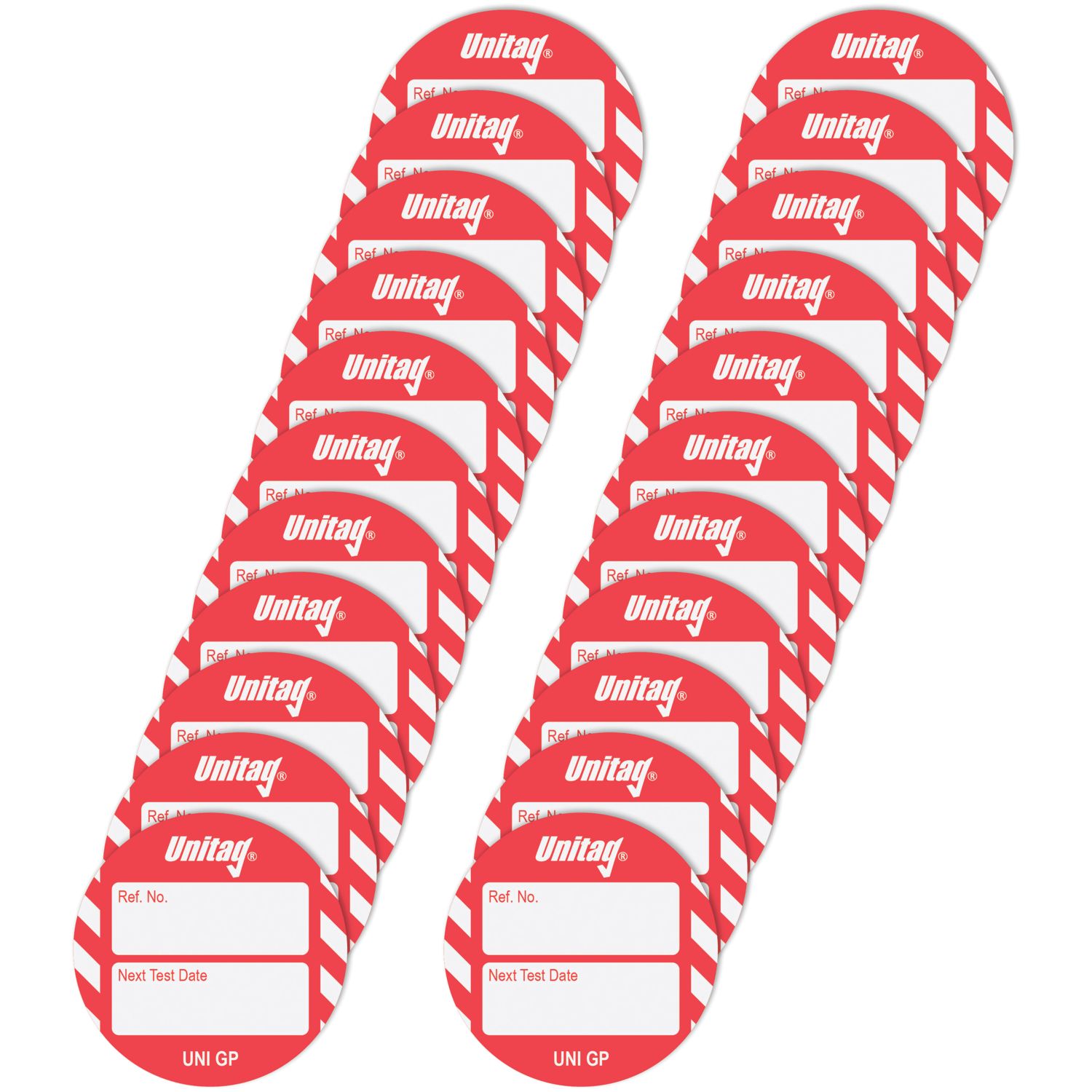 Scafftag Unitag Inserts (Red) 20 Pack (769YU)