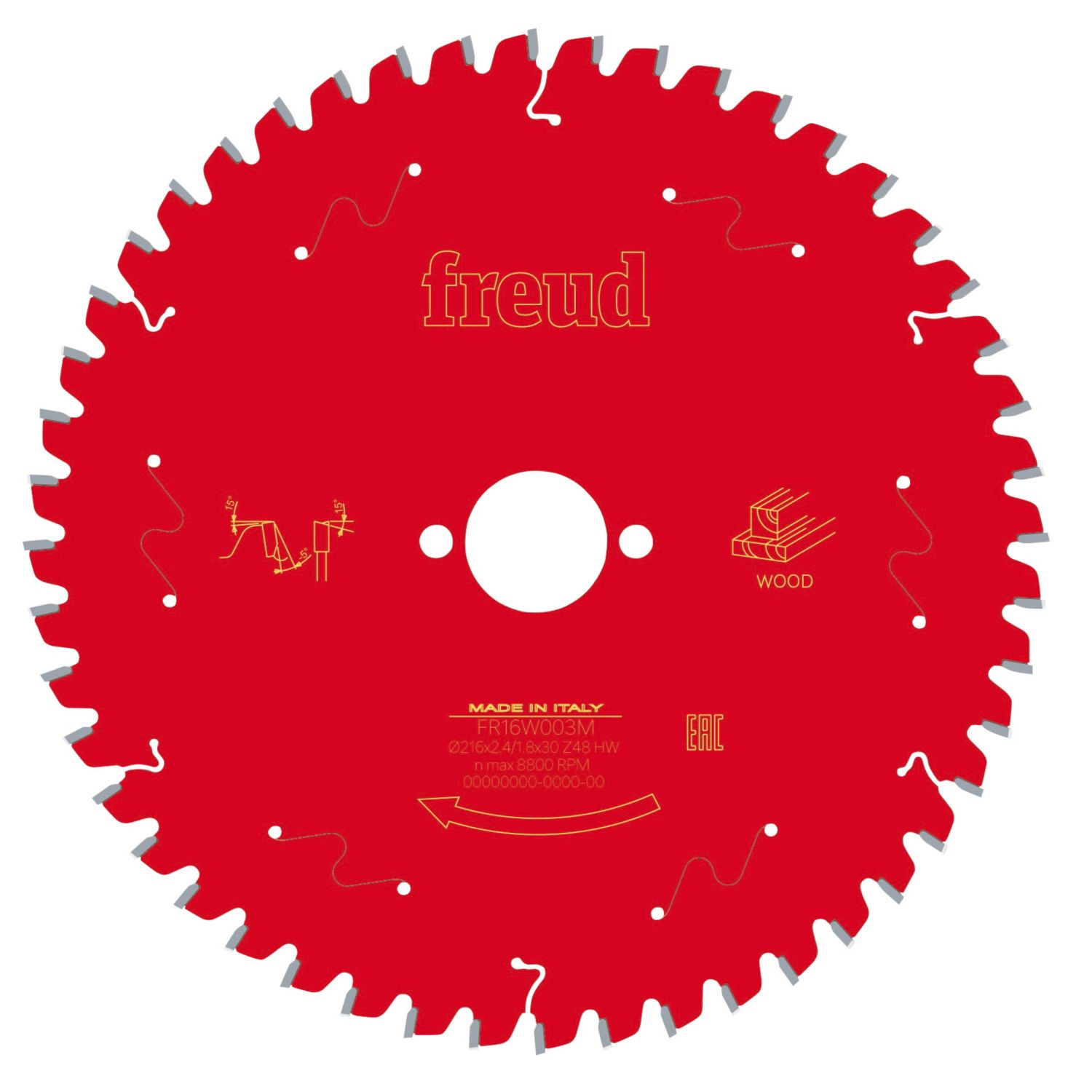 Freud Wood Mitre Saw Blade 216mm x 30mm 48T (770KJ)