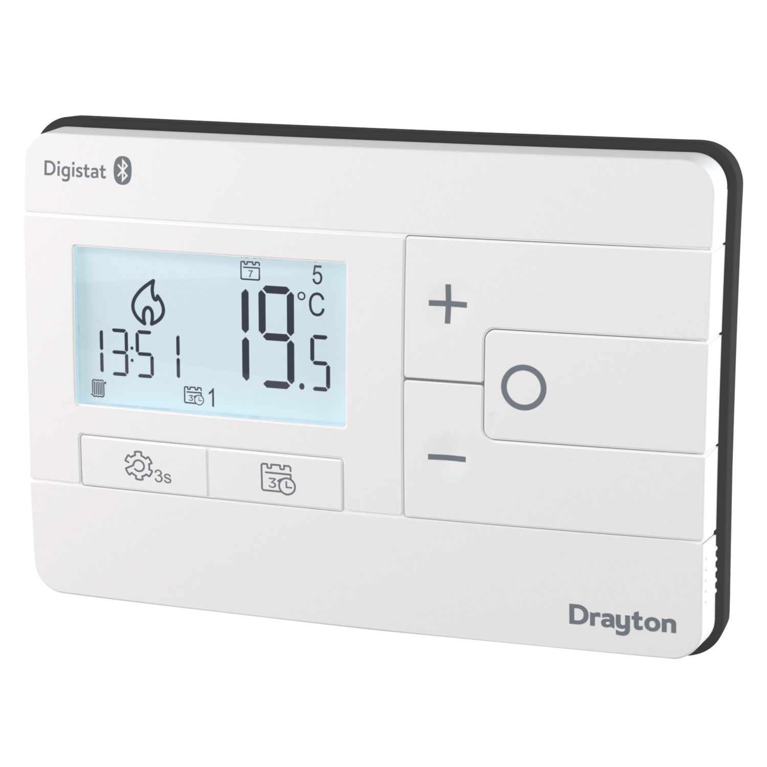 Drayton Digistat 1-Channel Wired Universal Mains Thermostat with Optional App Control (770PR)