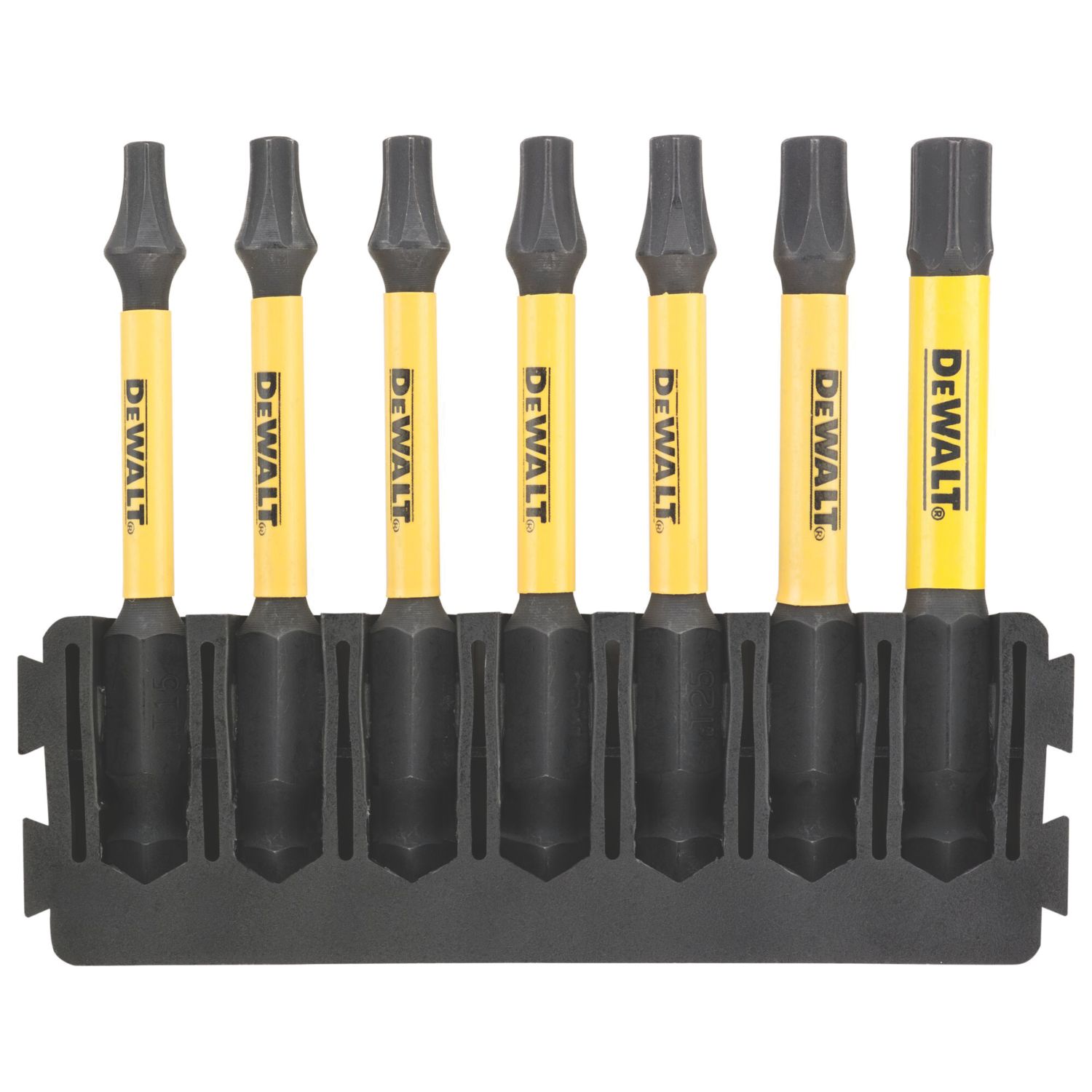 DeWalt Flextorq 6.35mm Hex Shank TX Screwdriver Bits 7 Pieces (772HA)