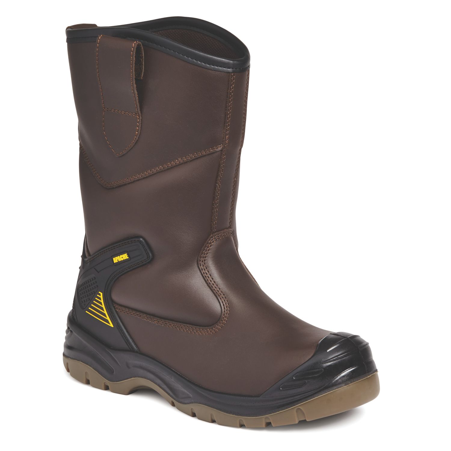 Apache AP305 Size 12 Brown Waterproof Steel Toe Cap Safety Rigger Boots (772RX)