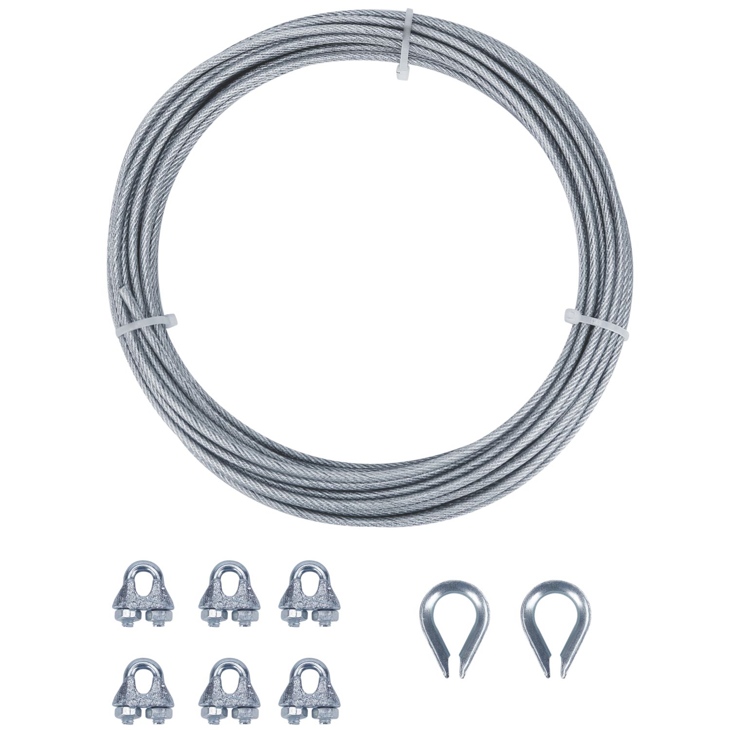 Essentials Wire Rope Transparent 3mm x 10m (778FE)
