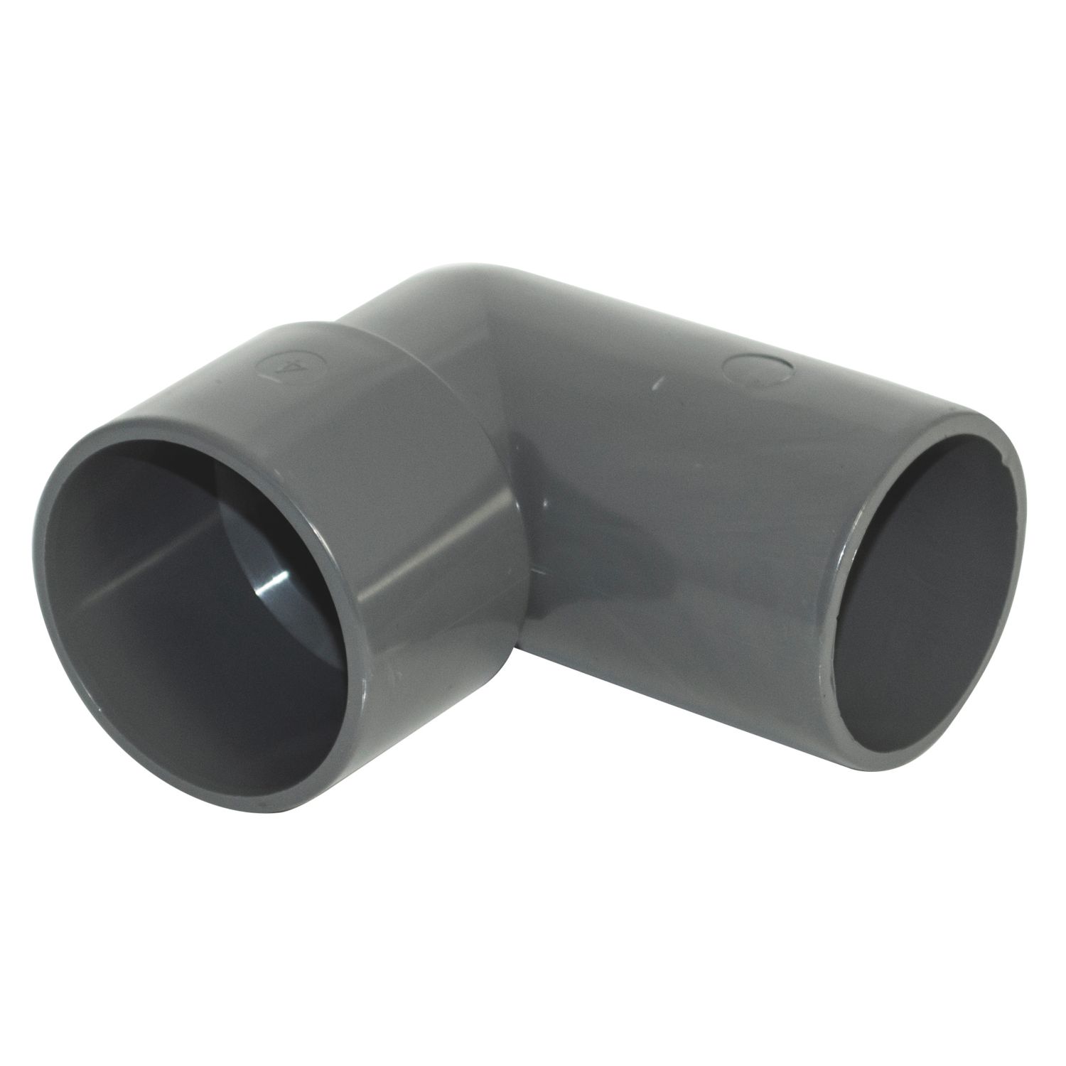 FloPlast Solvent Weld Conversion Bend 90° Anthracite Grey 40mm 5 Pack (778KJ)