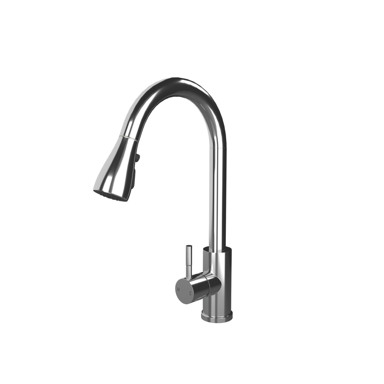 ETAL Luxr Pull-Out Style Kitchen Mixer Tap Chrome Finish (779AF)