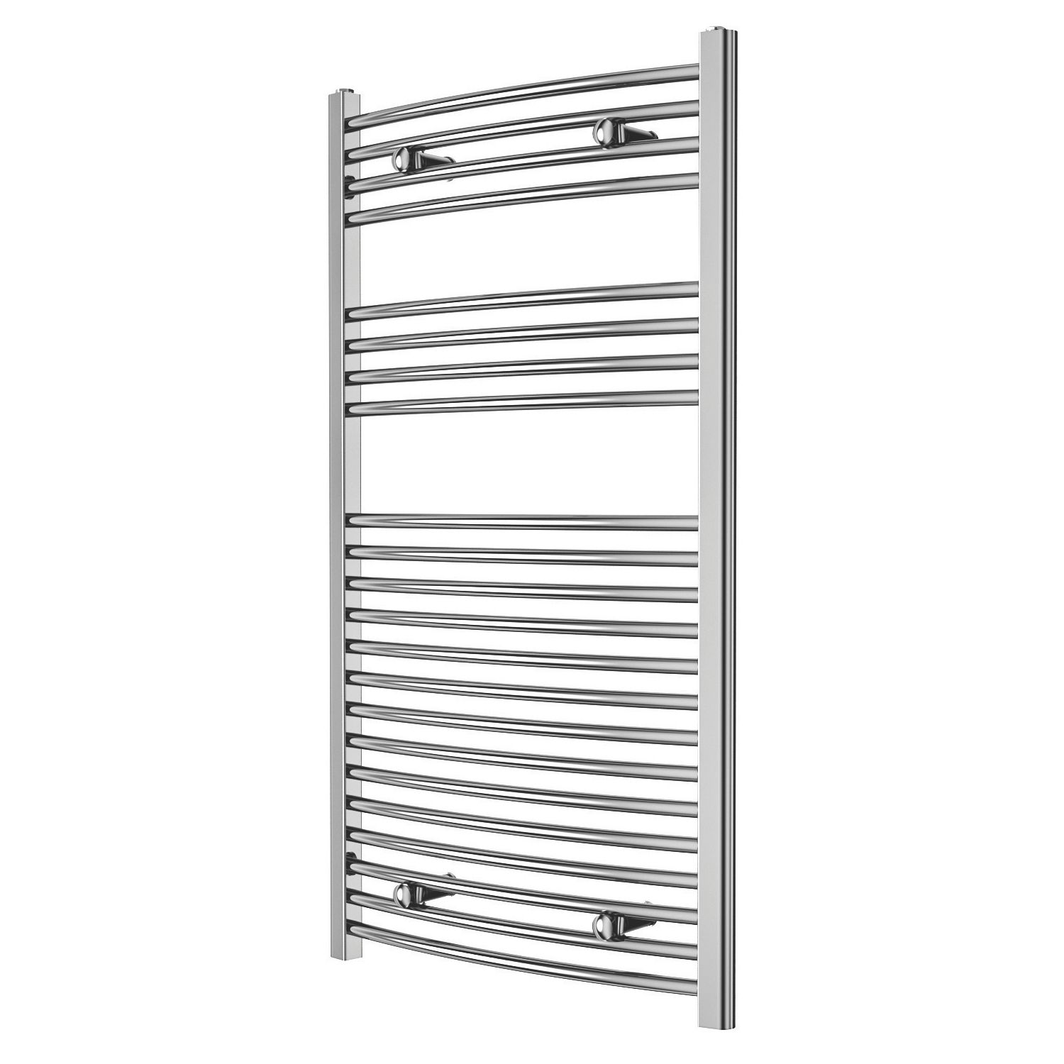 Blyss 1100mm x 600mm 1303BTU Chrome Curved Towel Radiator (7809V)