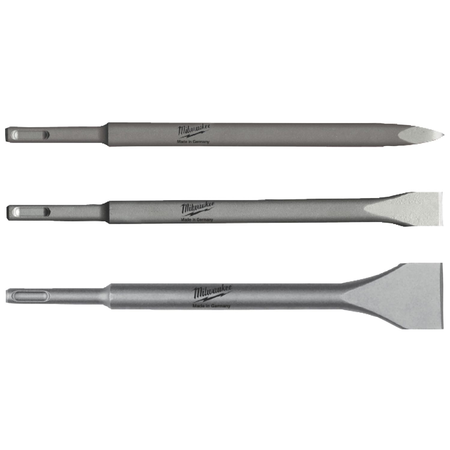 Milwaukee SDS Plus Shank Chisel Set 3 Pieces (780FG)