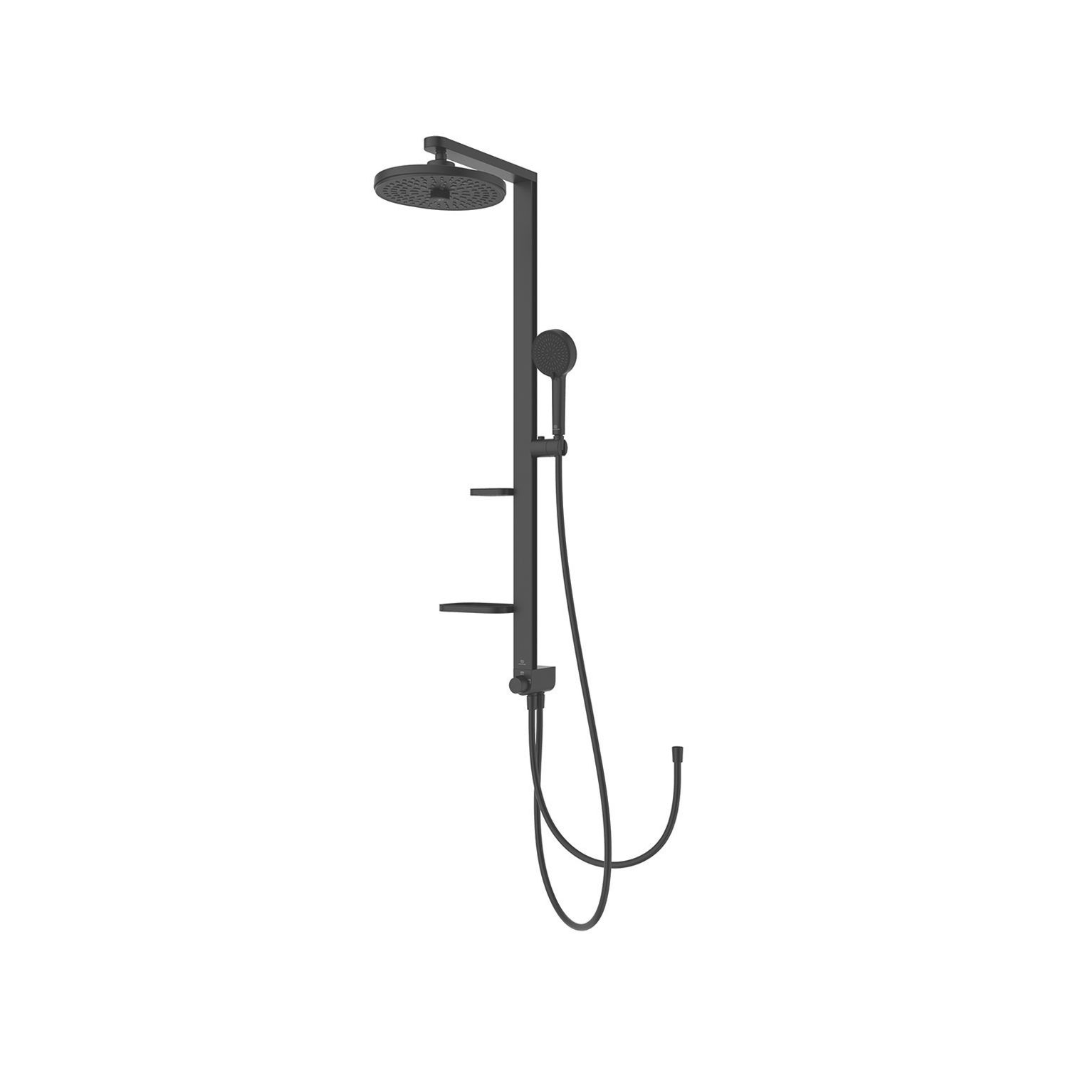 Ideal Standard Alu+ HP/Combi Flexible Exposed Silk Black Thermostatic Mixer Shower (780KU)