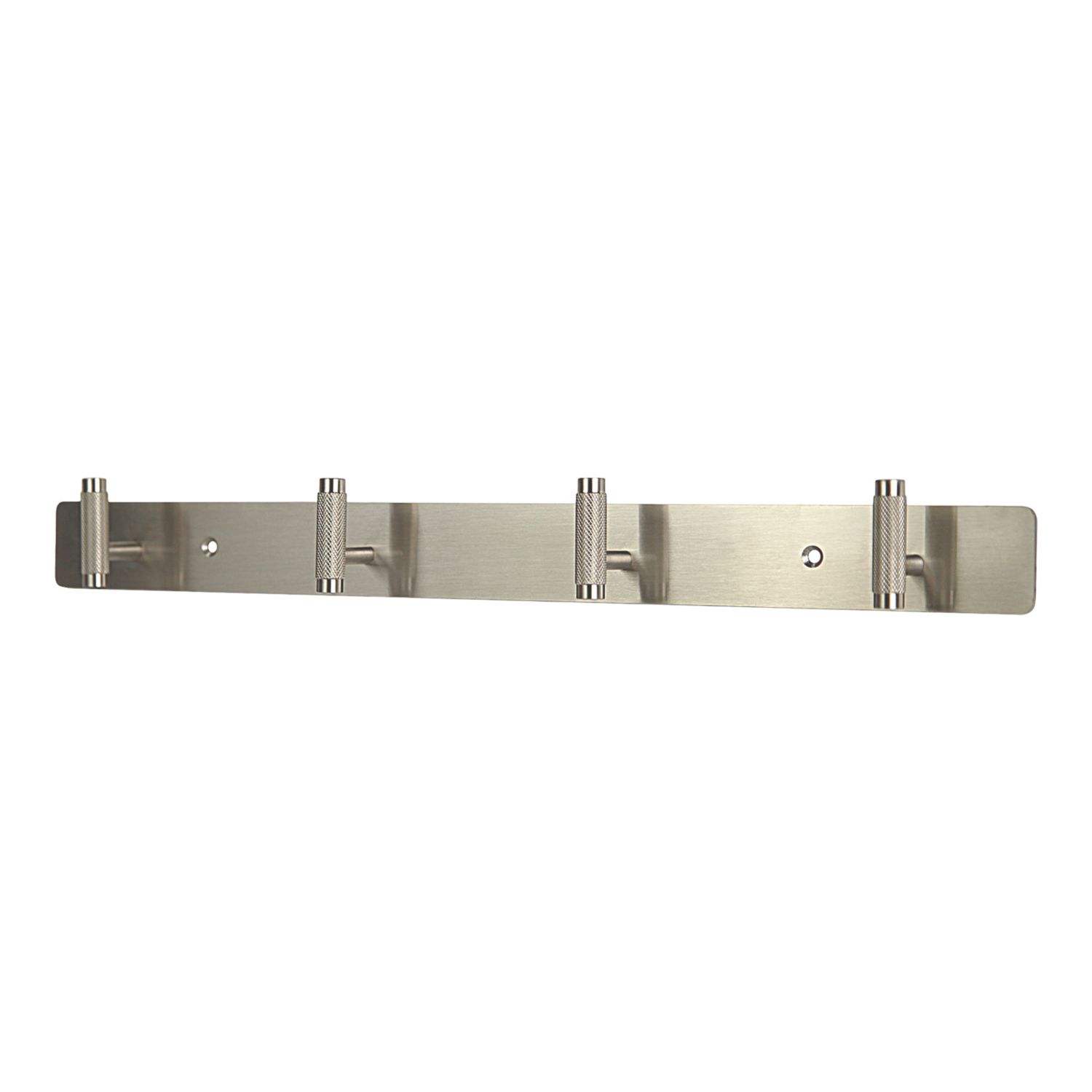 Essentials 4-Hook Rail Satin Stainless Steel 450mm x 36mm (780YN)
