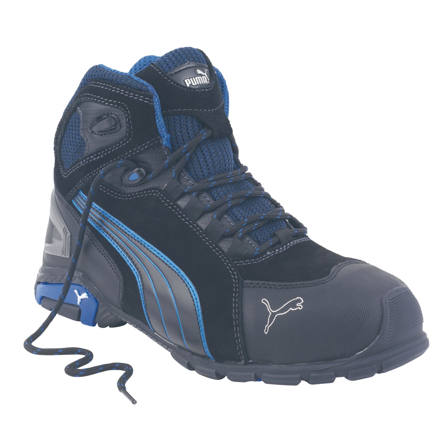 Puma Rio Size 9 Black Water-Resistant Safety Trainer Boots (7810H)