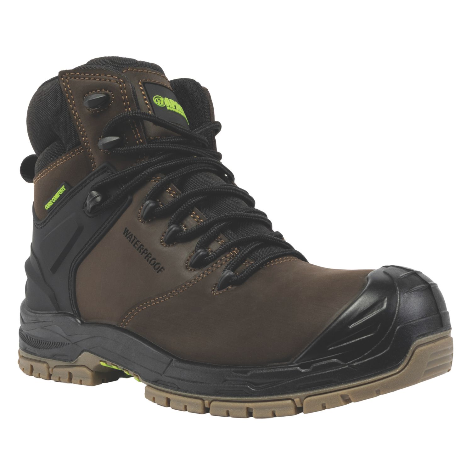 Apache Mission Size 9 Brown Waterproof Safety Boots (781EH)