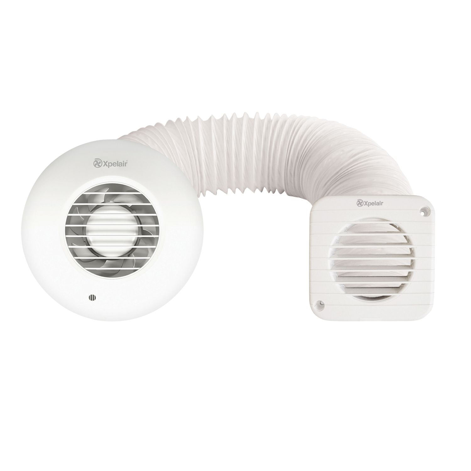 Xpelair SSSFC100 Simply Silent 4" Axial Bathroom Shower Extractor Fan Kit with Timer White 220-240V (781JK)