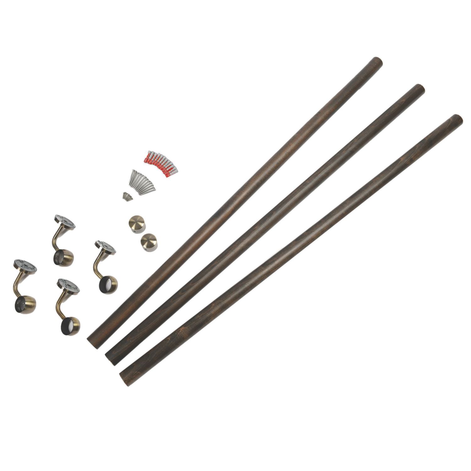 Rothley Hardwood Handrail Kit Ebony 3600mm (781KN)