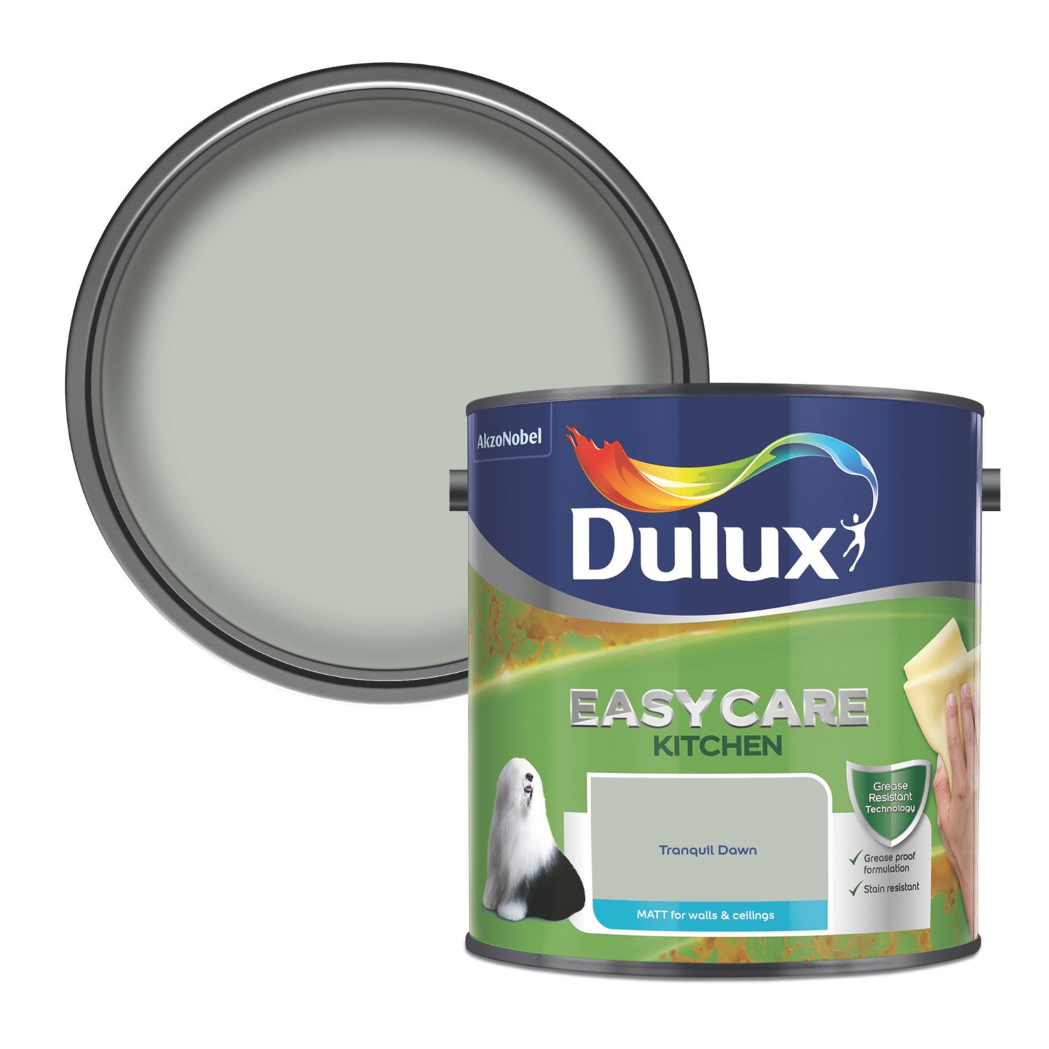 Dulux Easycare 2.5Ltr Tranquil Dawn Matt Emulsion Kitchen Paint (781RT)