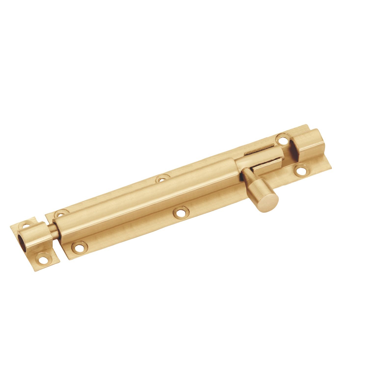 Smith & Locke Barrel Door Bolt Polished Brass 150mm (781TL)
