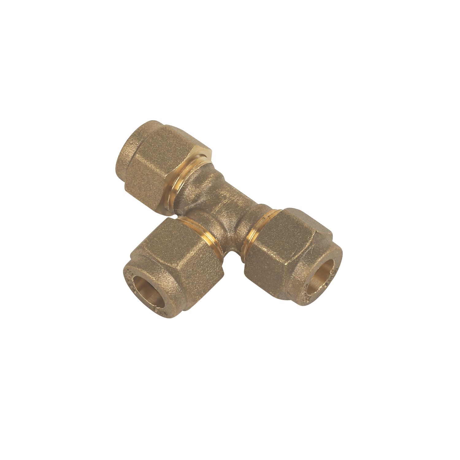 Flomasta Brass Compression Equal Tee 8mm (78265)
