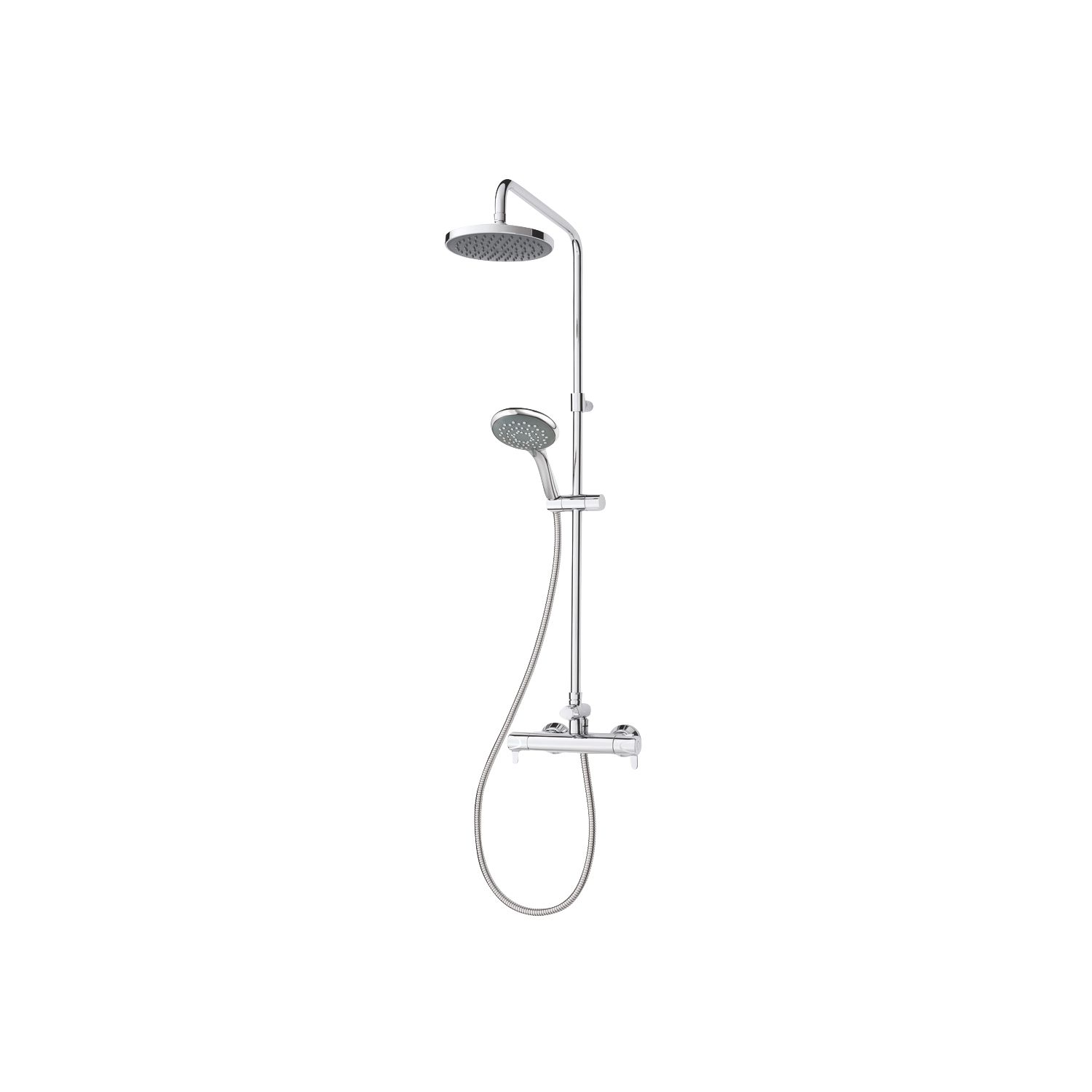 Triton Leona Rear-Fed Exposed Chrome Thermostatic Bar Diverter Mixer Shower (783FJ)