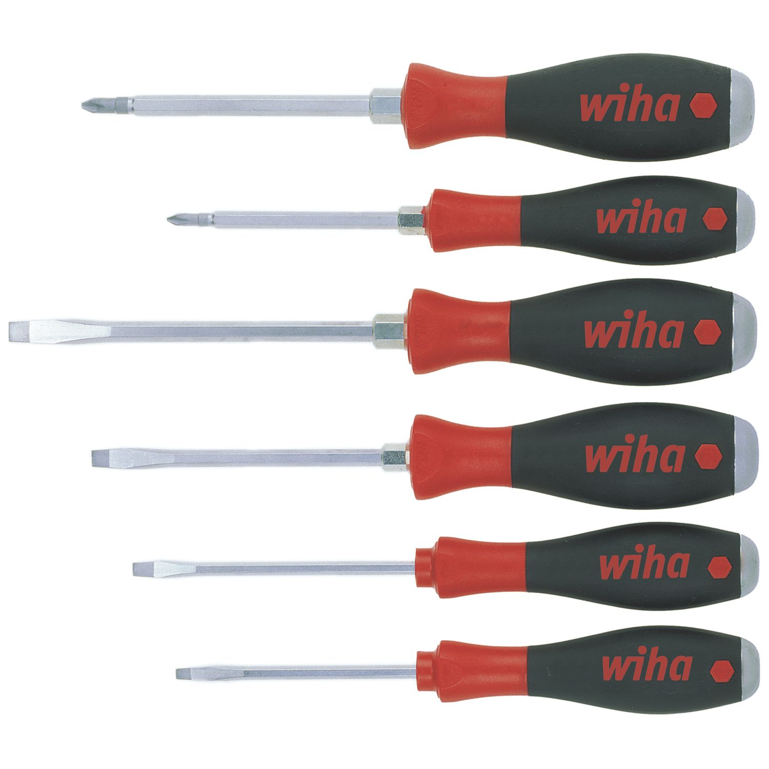 Wiha SoftFinish Mixed Trade Screwdriver Set 6 Pieces (784KW)
