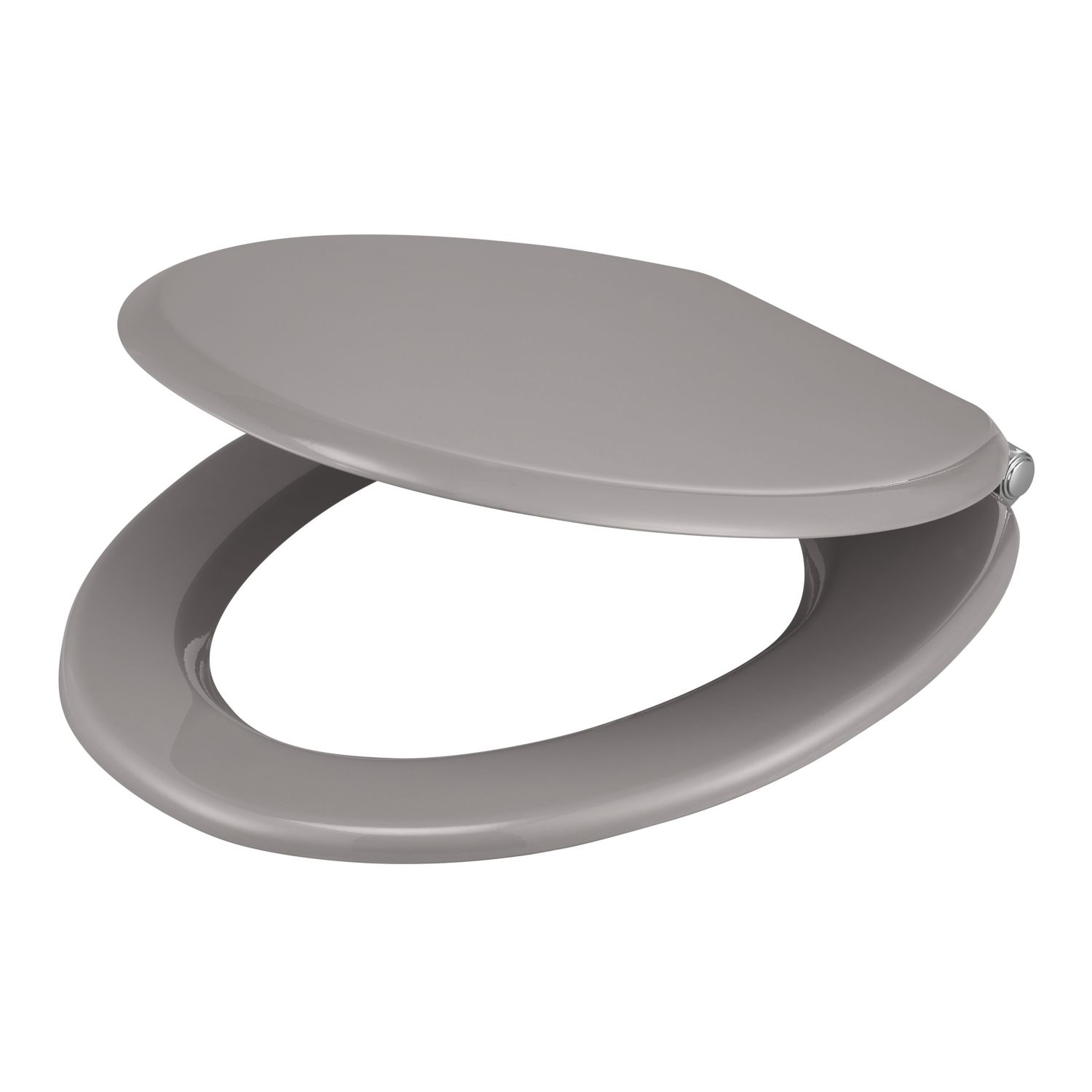 Pilica Soft-Close Toilet Seat Moulded Wood Grey (784RT)