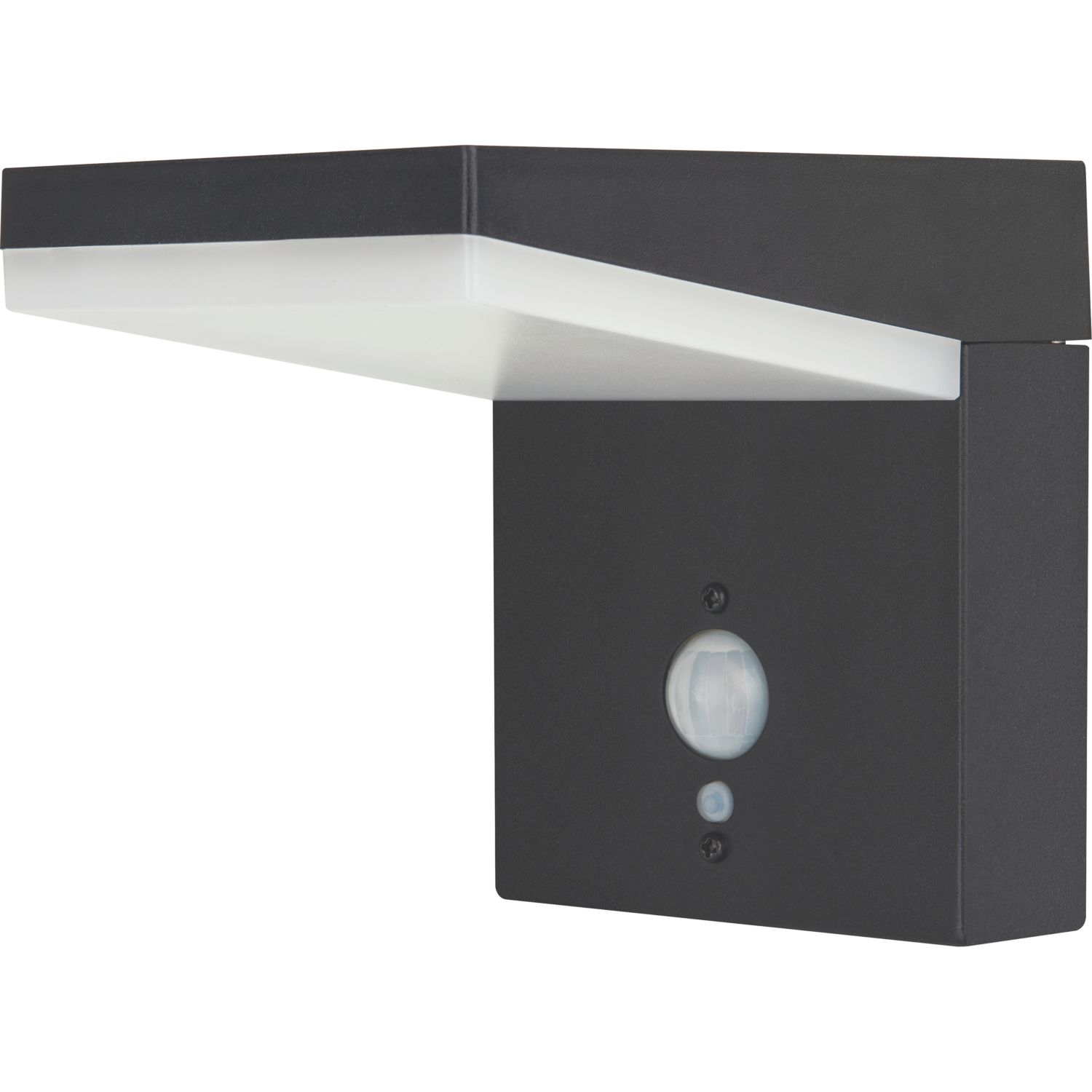 Luceco Aries Outdoor LED Solar Wall Light With PIR Sensor Slate Grey 600lm (785CL)