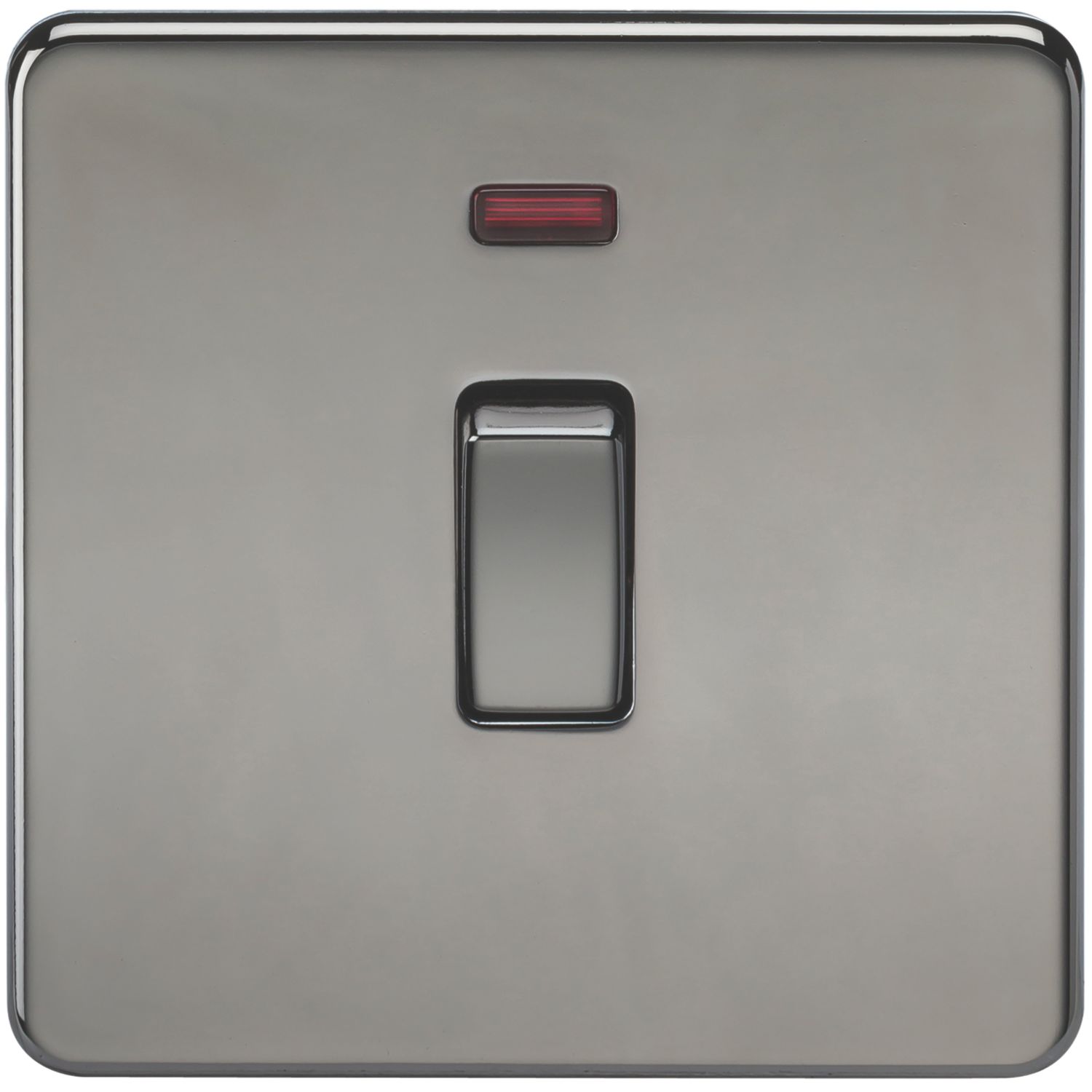 Knightsbridge 20A 1-Gang DP Control Switch Black Nickel with LED (786TY)