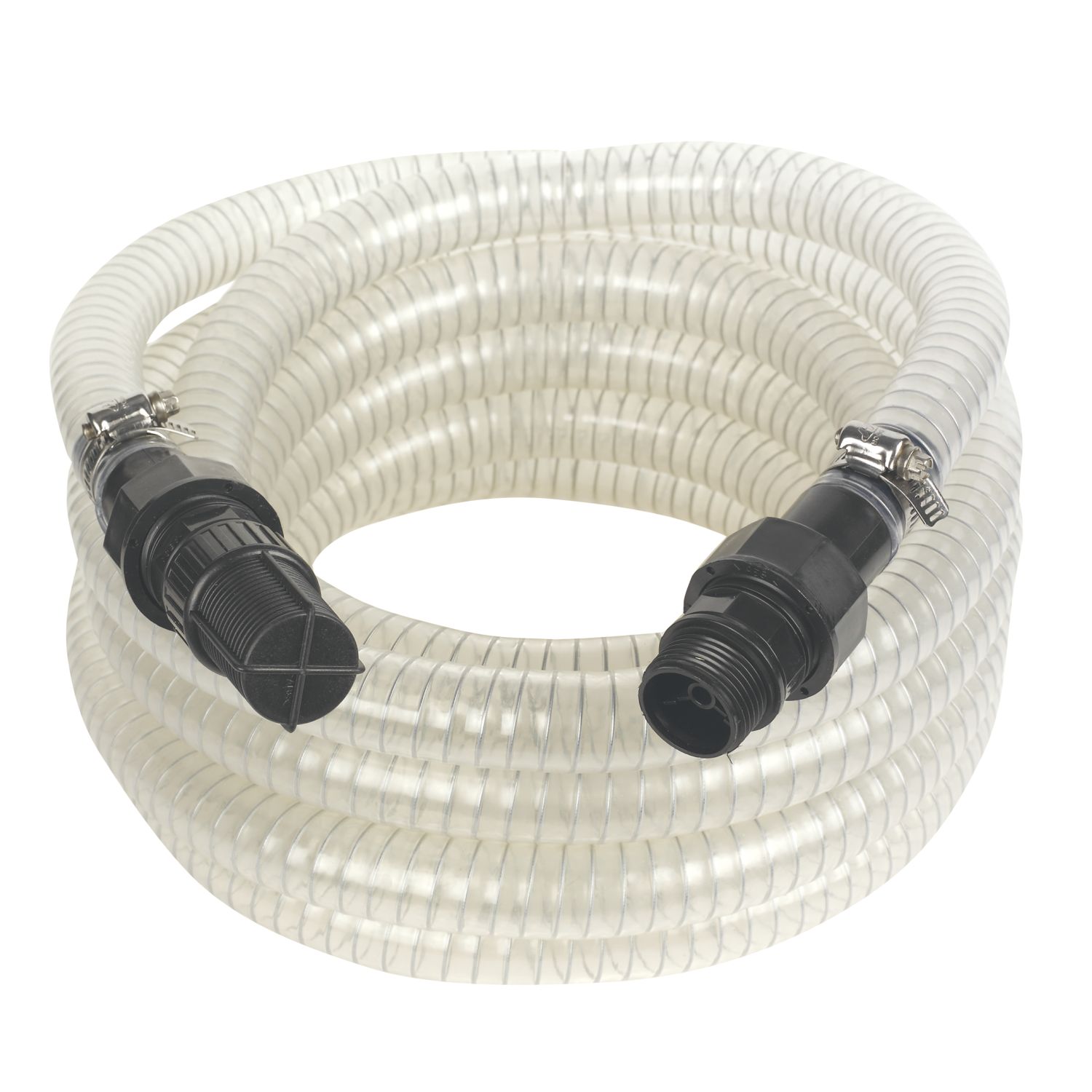 Essentials Reinforced Suction Hose with Filter Clear 7m x 1" (78767)