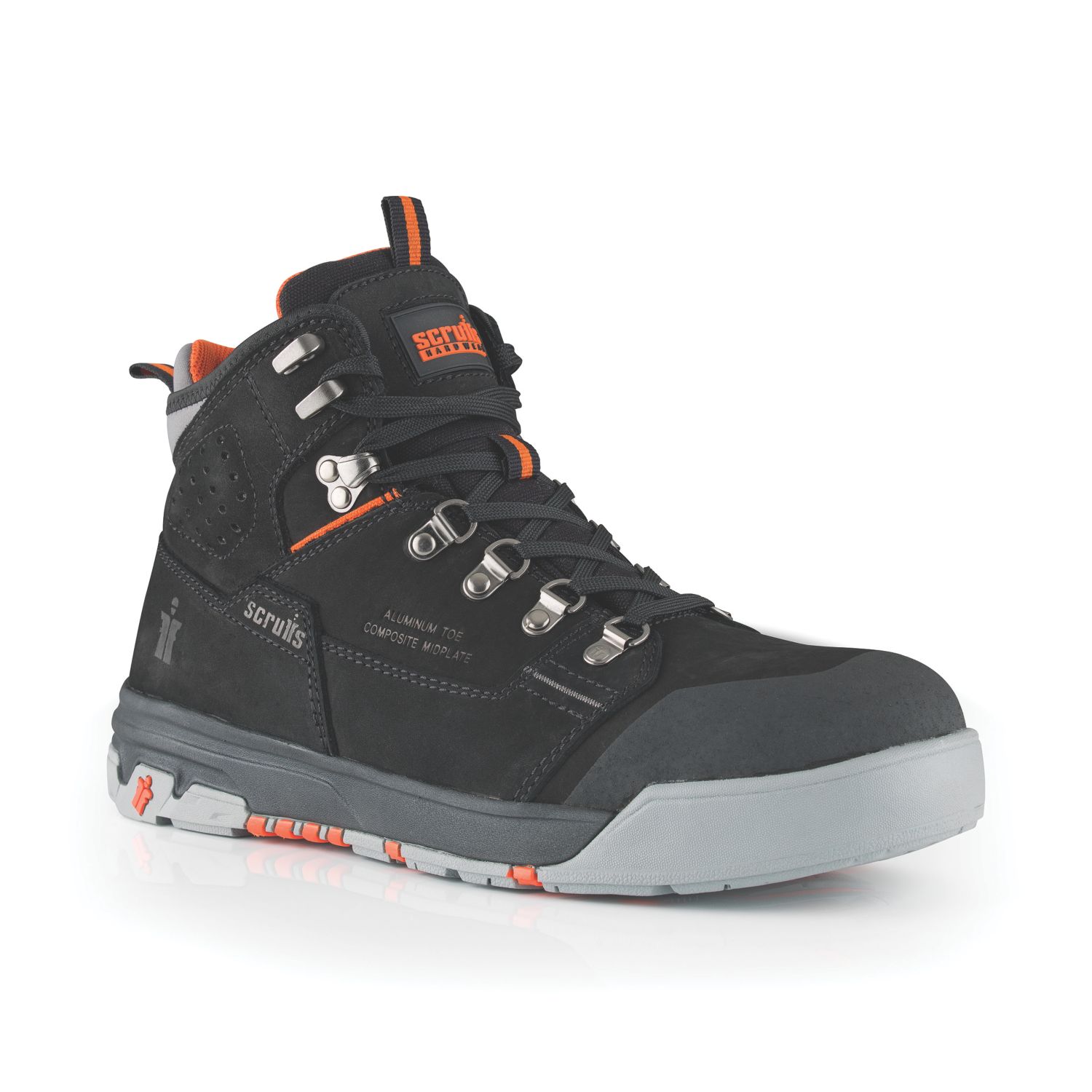 Scruffs Hydra Size 10 Black Waterproof Safety Boots (787RV)