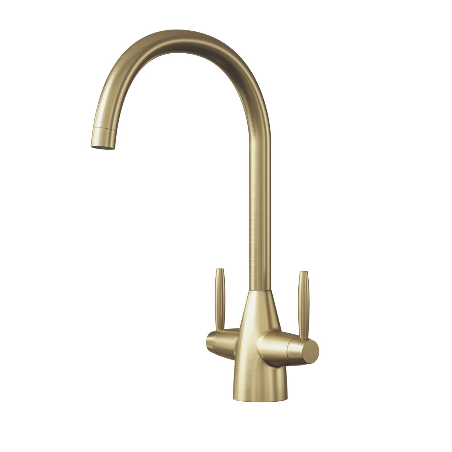 ETAL Astrid Dual Lever Kitchen Mixer Brushed Brass (788JL)