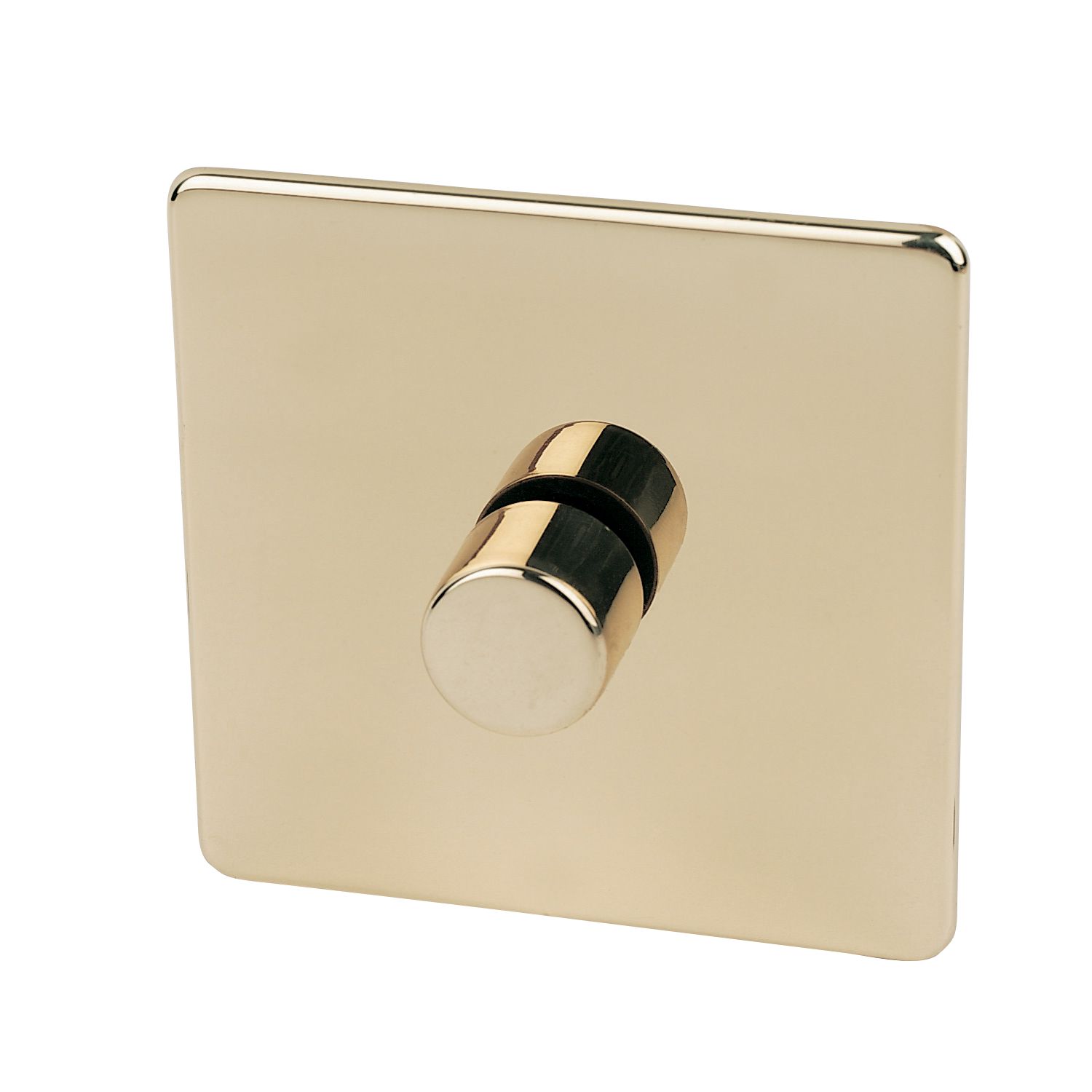 Crabtree Platinum 1-Gang 2-Way Dimmer Switch Polished Brass (78966)