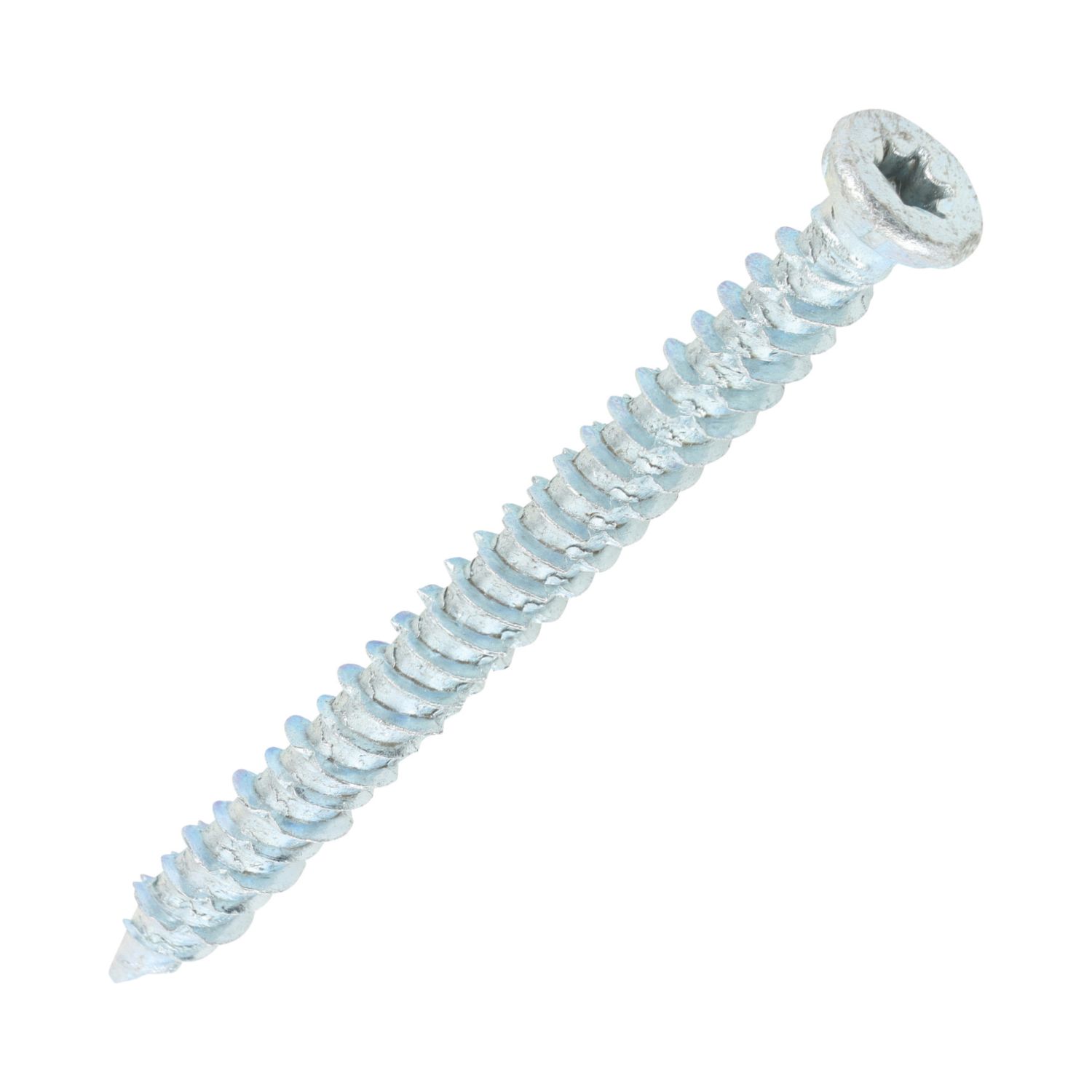 Timco TX Flat Self Tapping Concrete Screws 7.5mm x 80mm 100 Pack (789KG)
