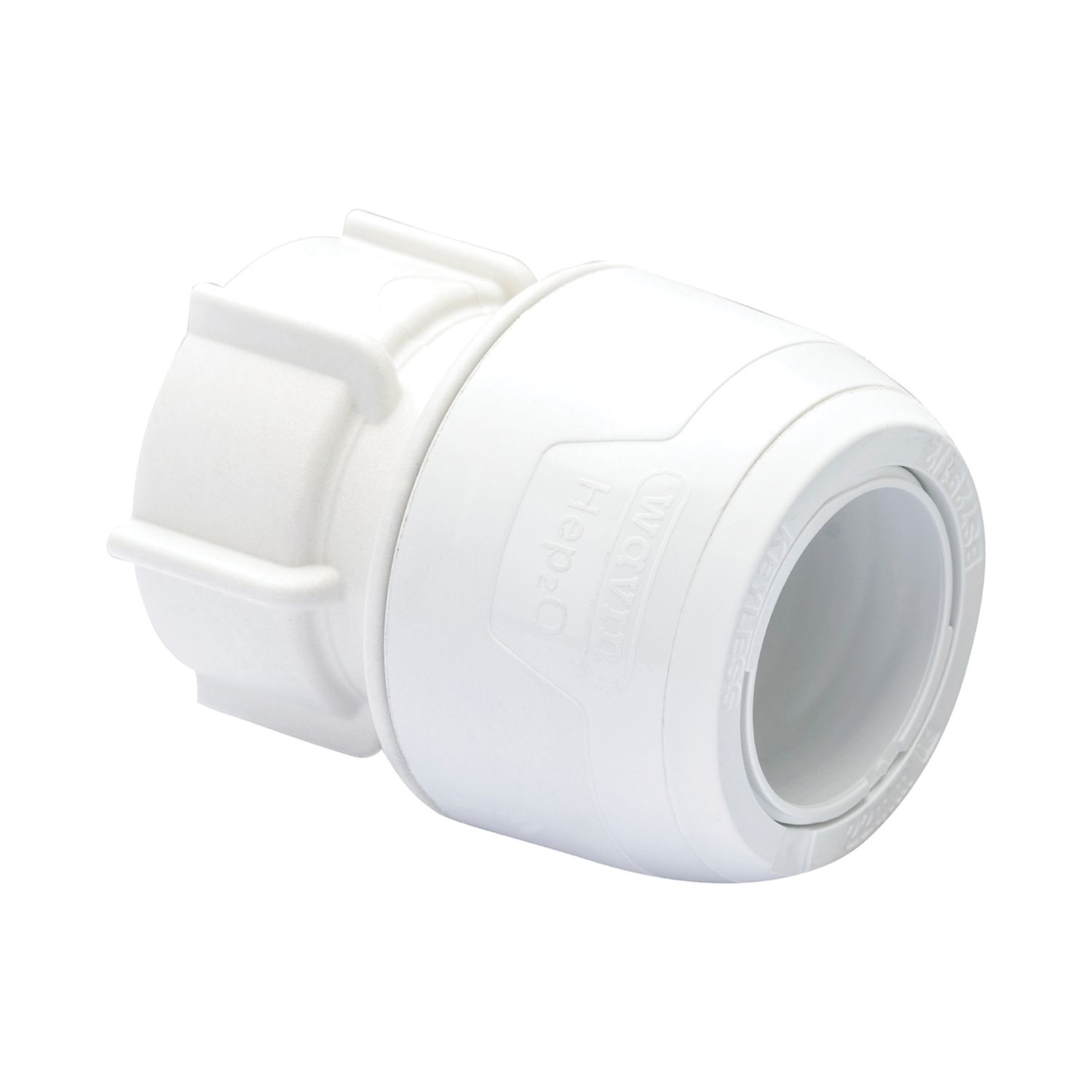 Hep2O Plastic Push-Fit Straight Keyless Tap Connector 22mm x 3/4" (789RE)