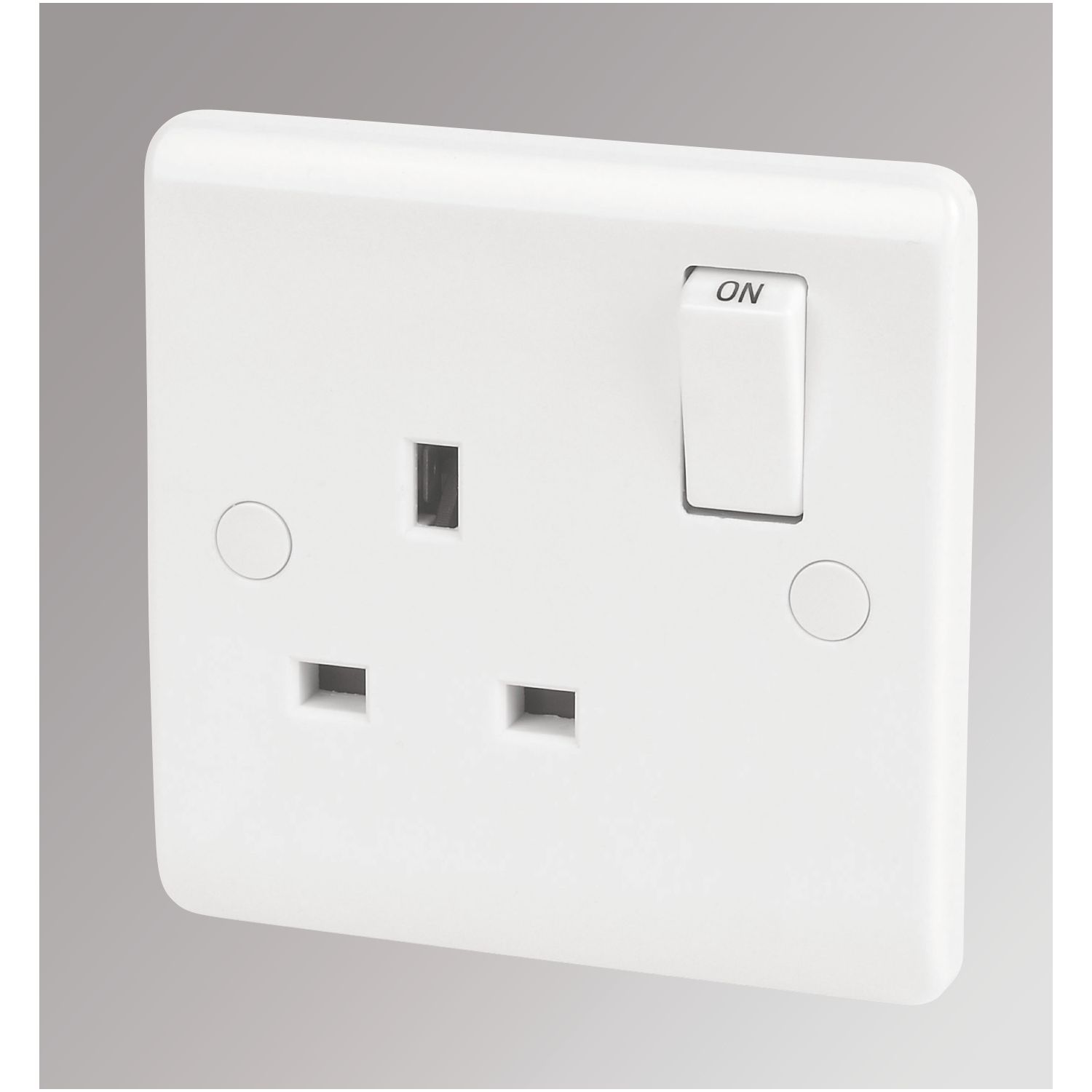 LAP 13A 1-Gang DP Switched Plug Socket White (79024)